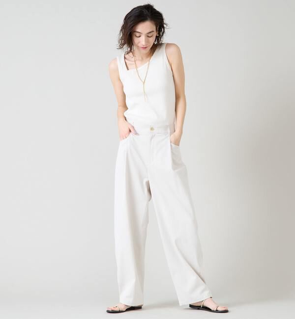 Liesse「ワイドリブタンク」|Tシャツ・カットソー|