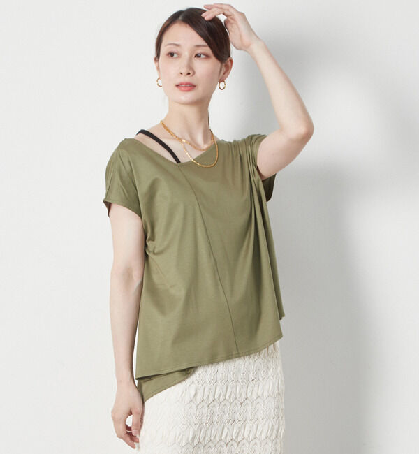 Soffitto「アシメトリーヘムプルオーバー」|Tシャツ・カットソー|