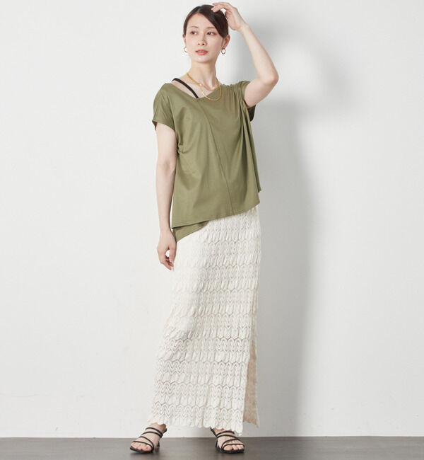 Soffitto「アシメトリーヘムプルオーバー」|Tシャツ・カットソー|