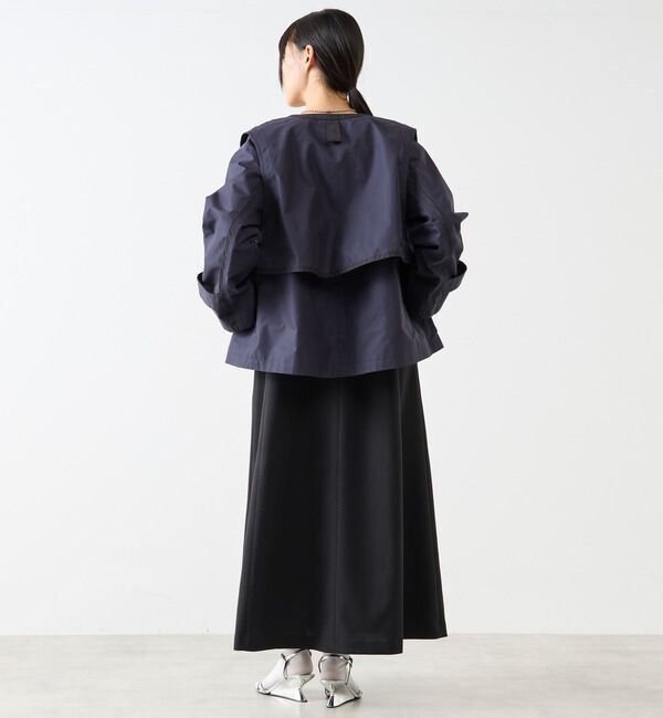 Soffitto「2枚着てる風配色パイピング短丈コート」|その他|