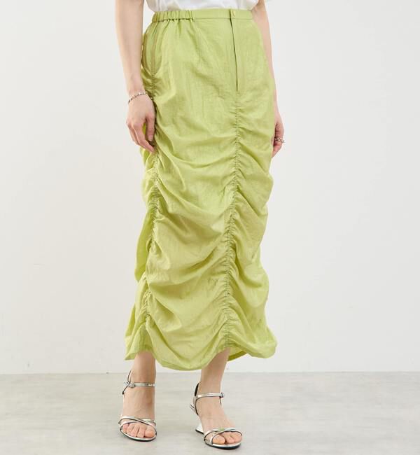 Soffitto「ギャザーミリタリーイージースカート」|スカート|ライム
