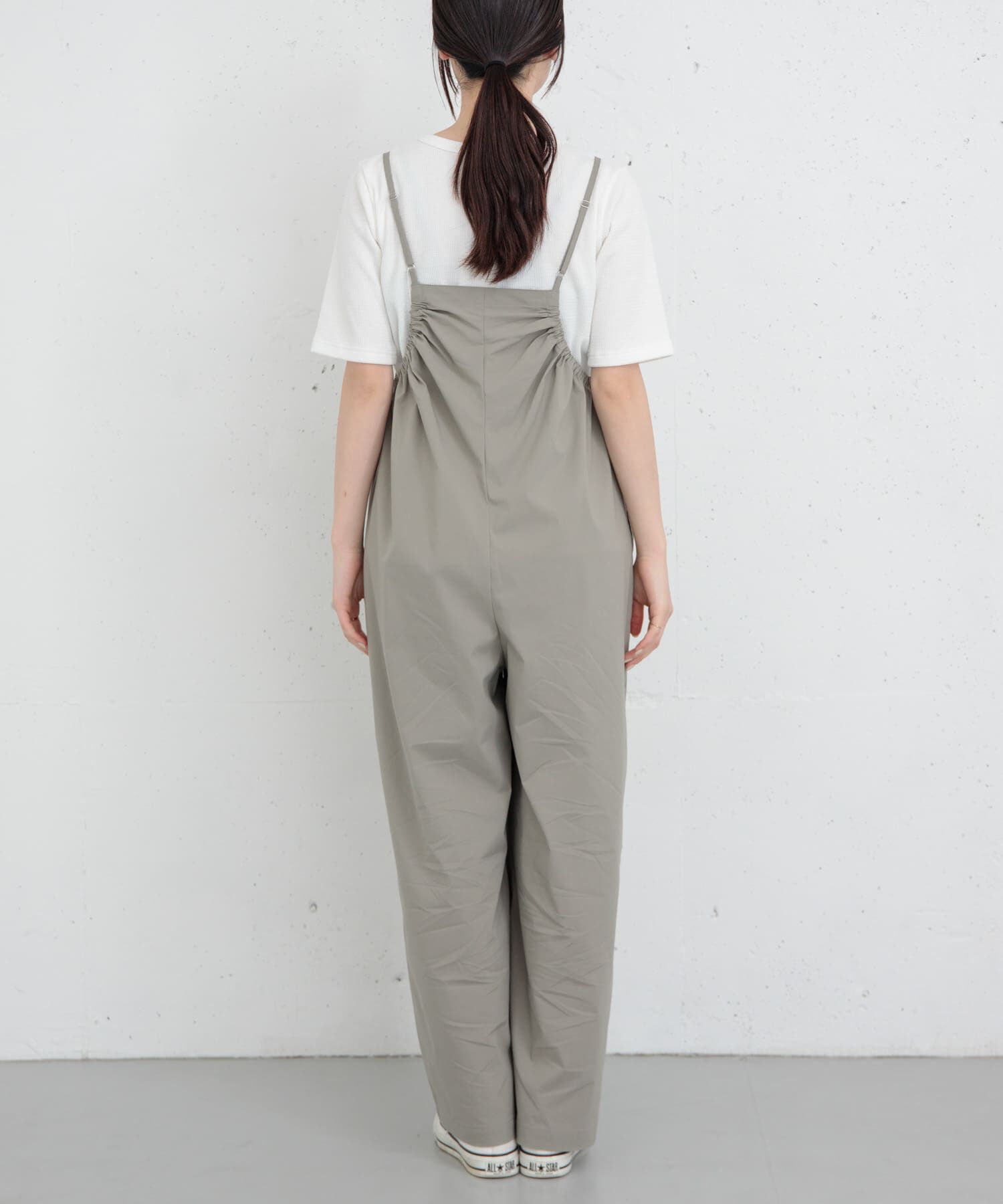 URBAN RESEARCH DOORS「FORK&SPOON　サイドギャザーサロペット」|スカート|