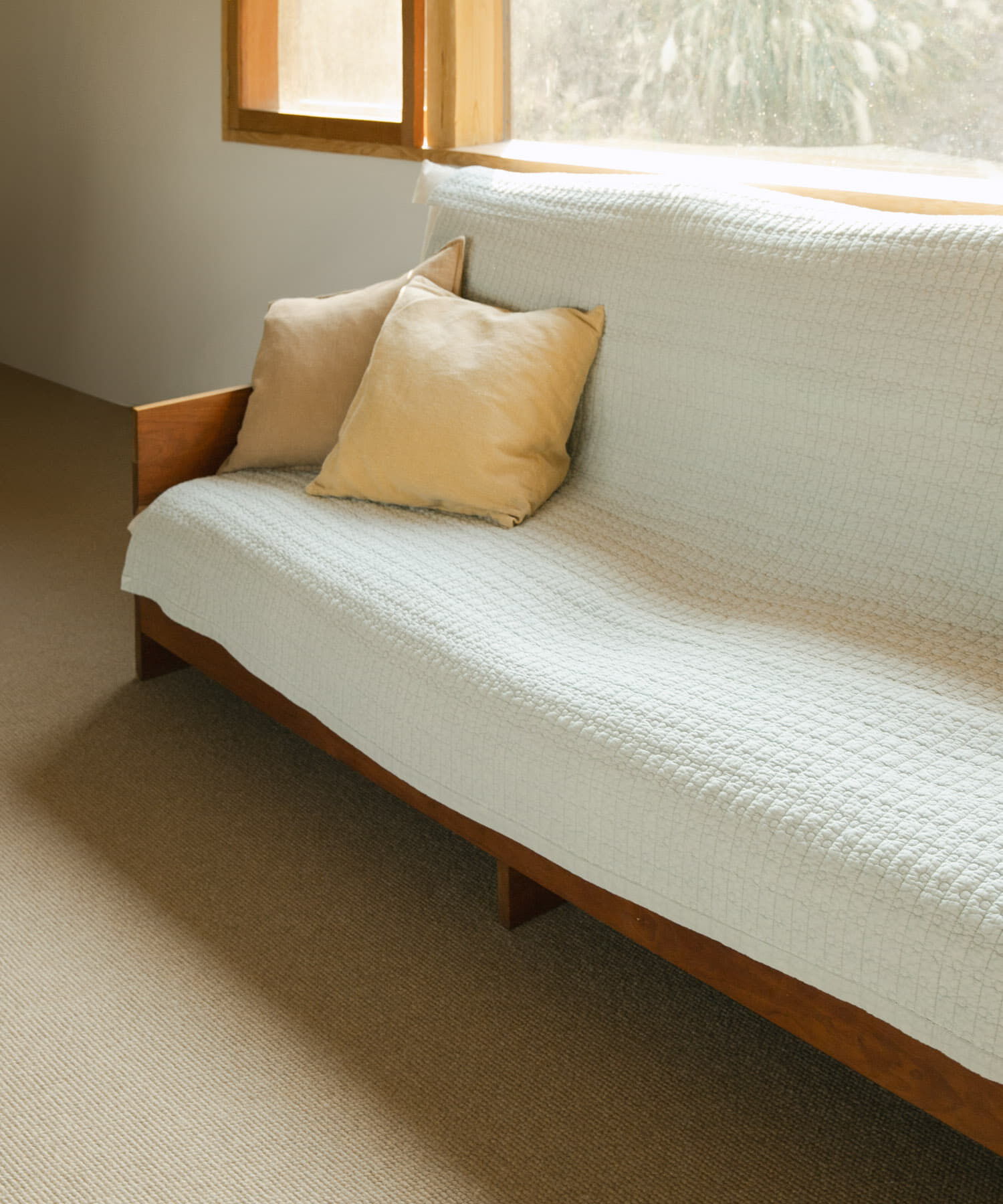 URBAN RESEARCH DOORS「DOORS LIVING PRODUCTS　コットンマット ドット 190&times;190」|クッション・クッションカバー|グレー系その他