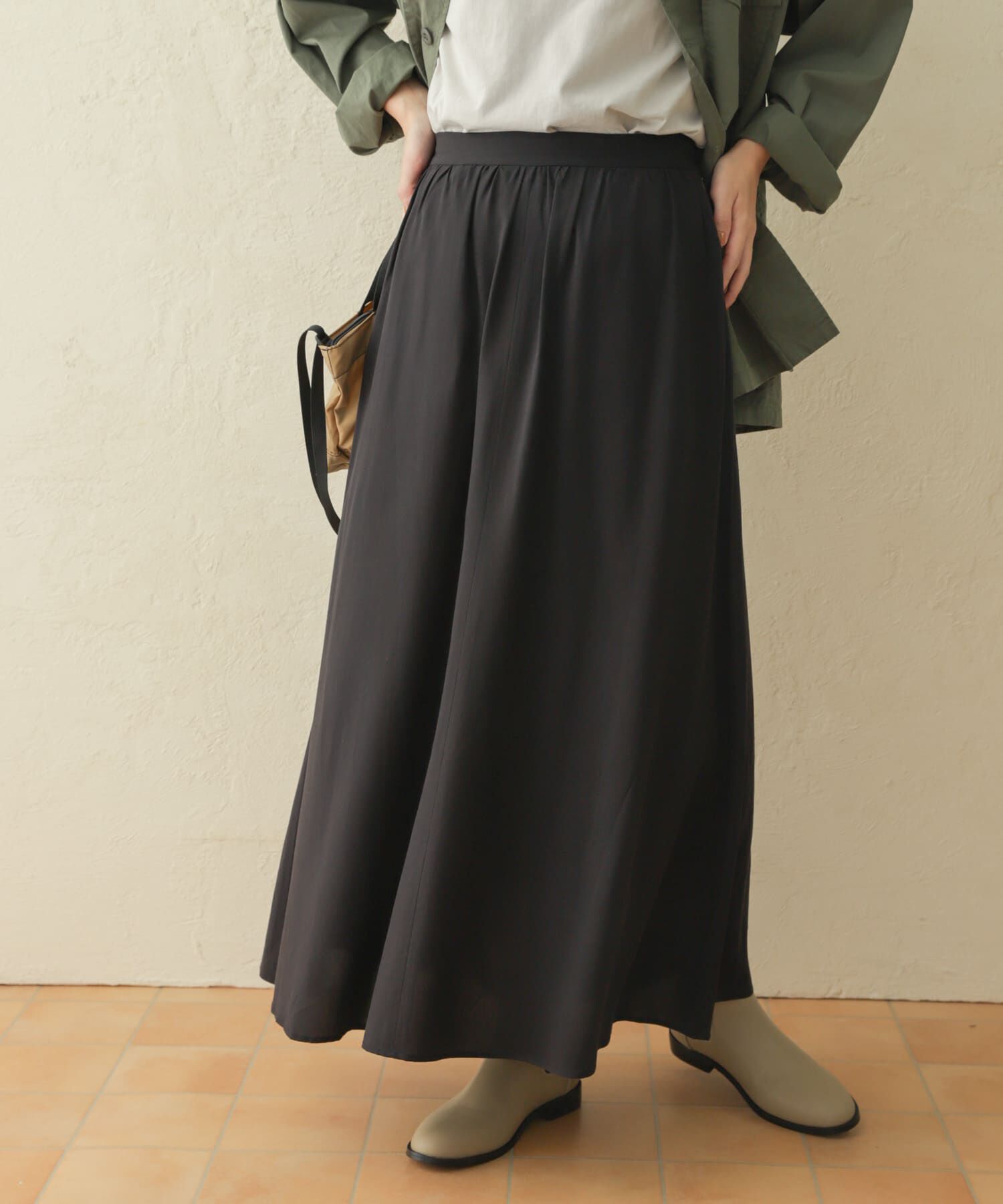URBAN RESEARCH DOORS「フレアロングスカート」|スカート|