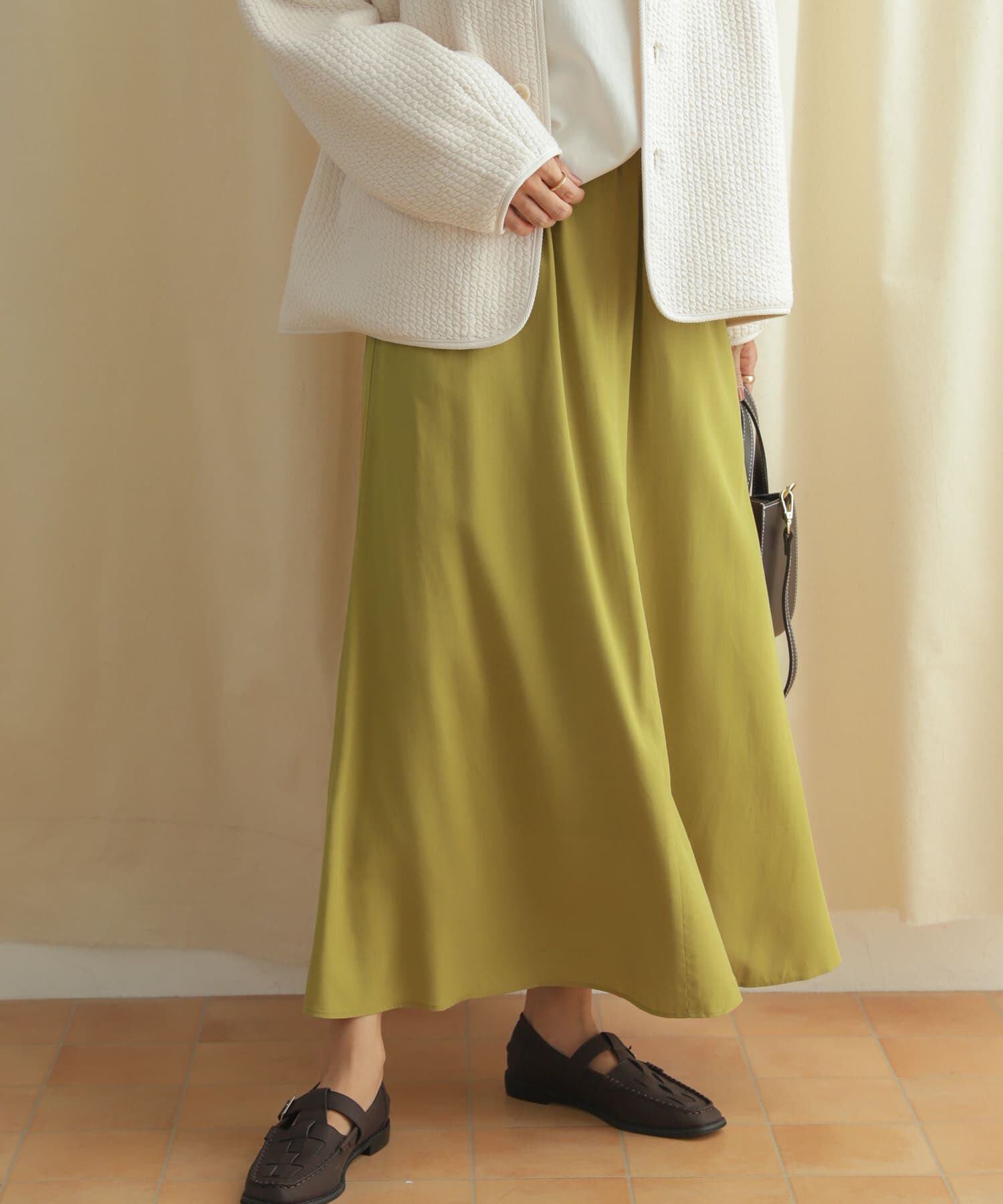 URBAN RESEARCH DOORS「フレアロングスカート」|スカート|