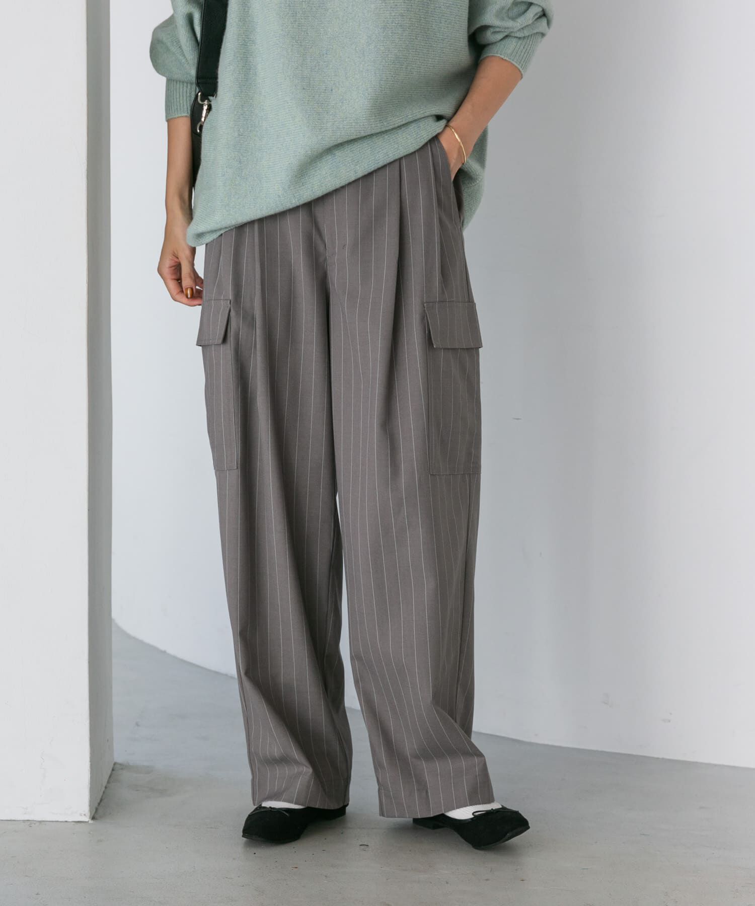 URBAN RESEARCH DOORS「ピンストライプカーゴパンツ」|その他|