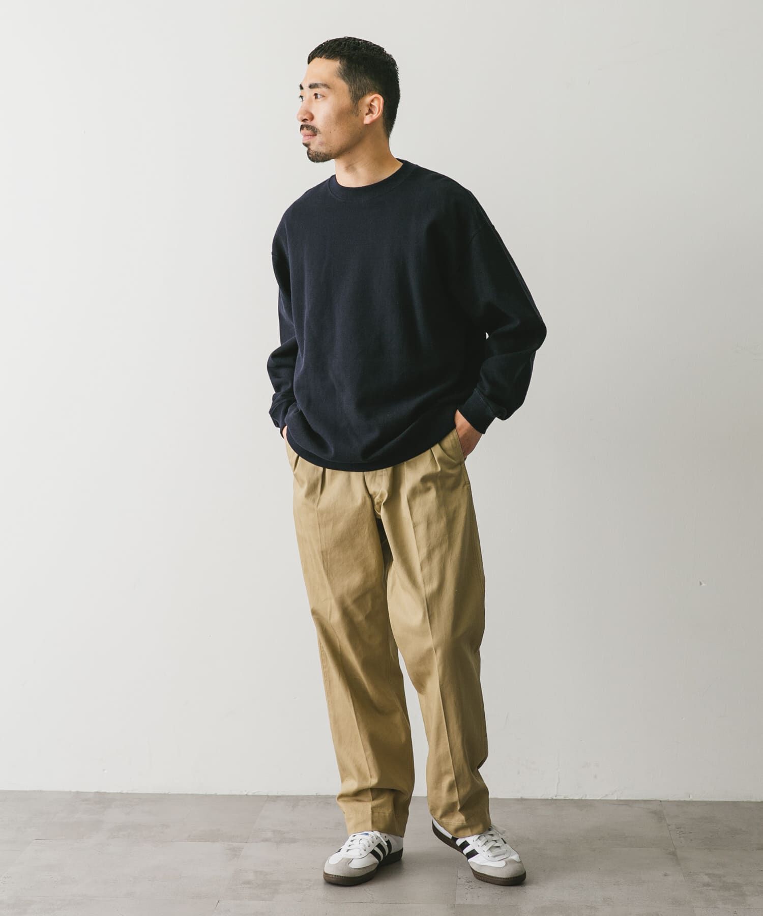 URBAN RESEARCH DOORS「裏起毛鹿の子プルオーバー」|Tシャツ・カットソー|