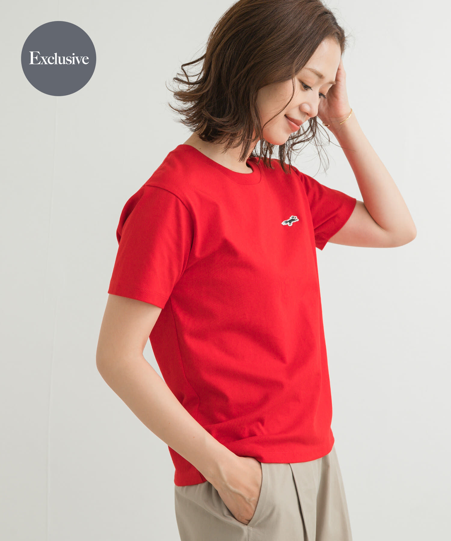 URBAN RESEARCH DOORS「『別注』PENNEYS&times;DOORS　THE FOX SHORT-SLEEVE T-SHIRTS」|Tシャツ・カットソー|レッド