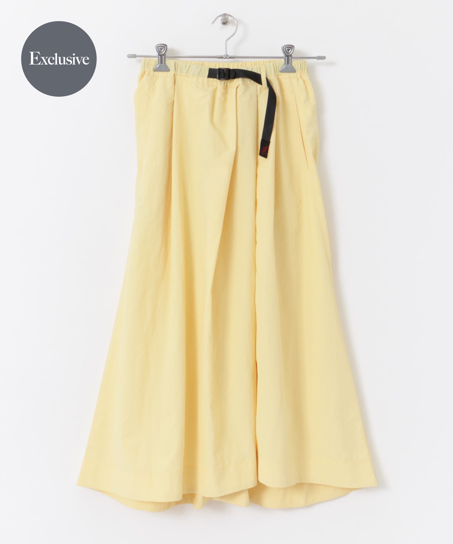 URBAN RESEARCH DOORS「『別注』Gramicci　ナイロンロングスカート」|スカート|イエロー