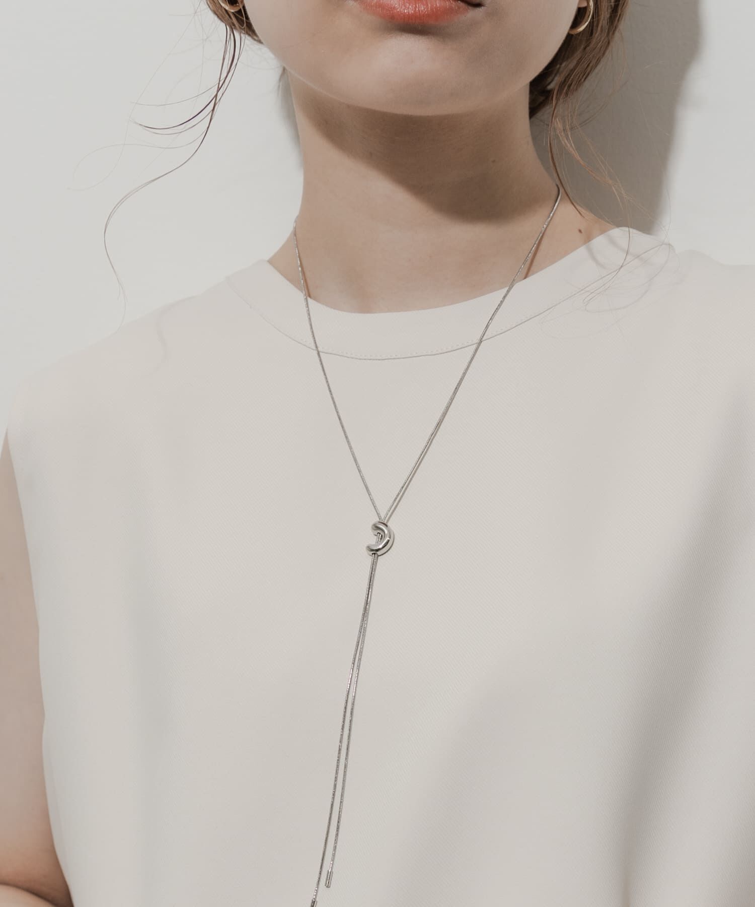 SMELLY「ニュアンスメタルスライドネックレス」|ネックレス|