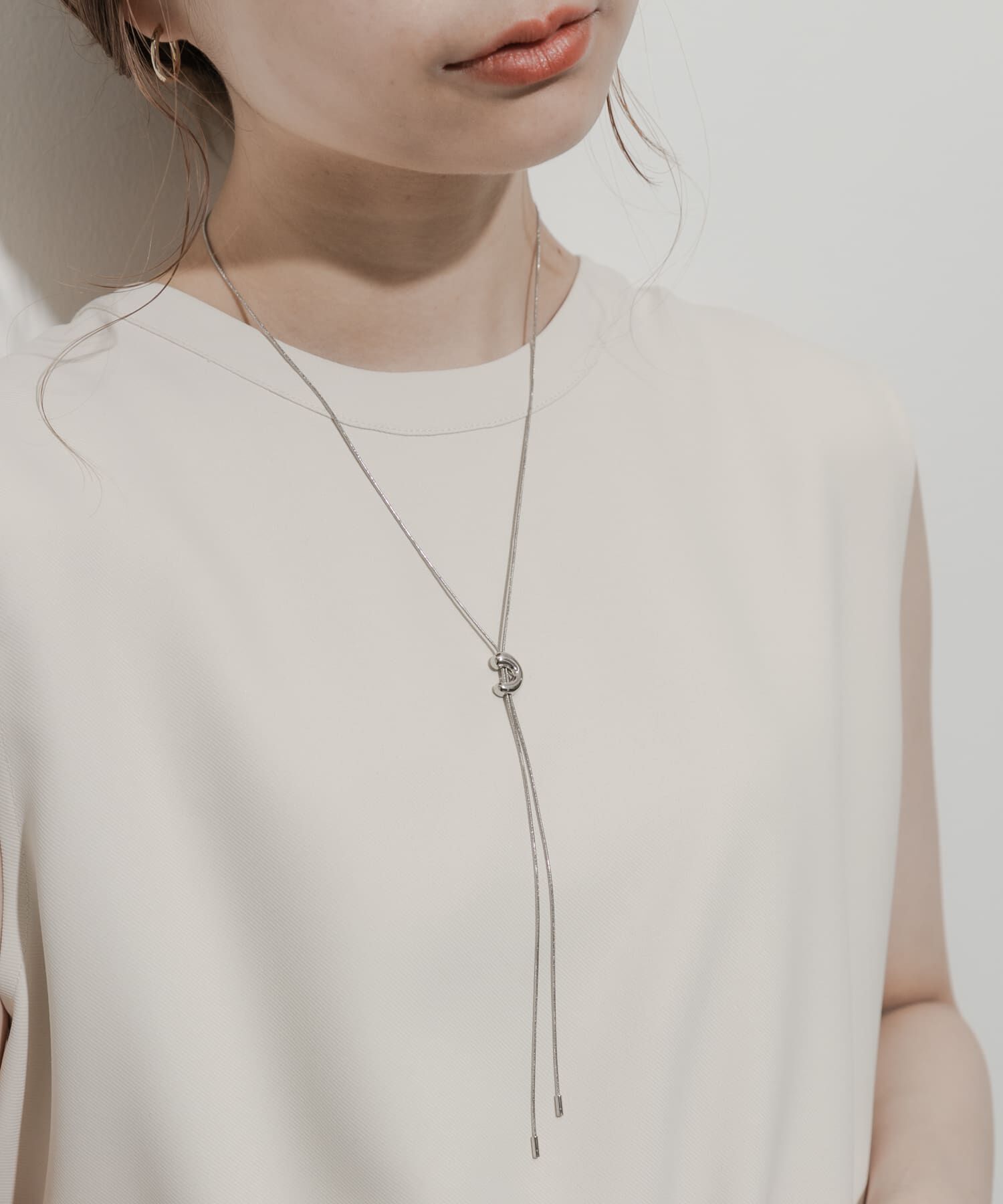 SMELLY「ニュアンスメタルスライドネックレス」|ネックレス|