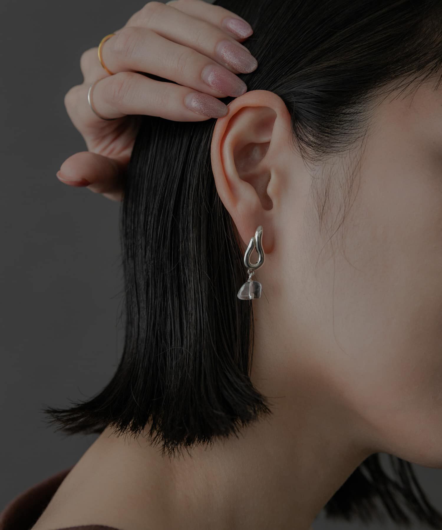 SMELLY「SMELLY so&rsquo;　crystal drop pierce」|ピアス|