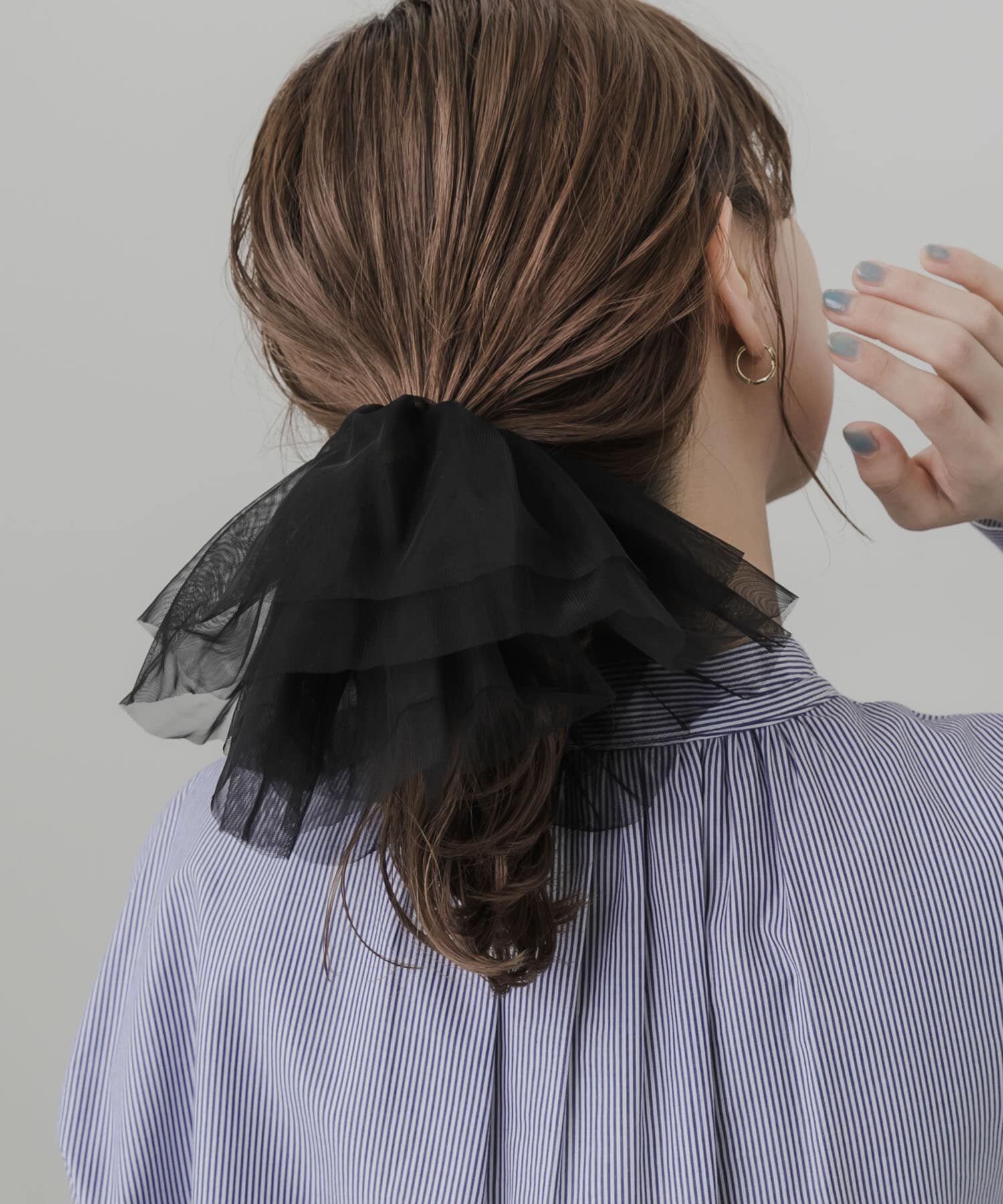 SMELLY「チュールシュシュカフスセット」|ヘアゴム・シュシュ|