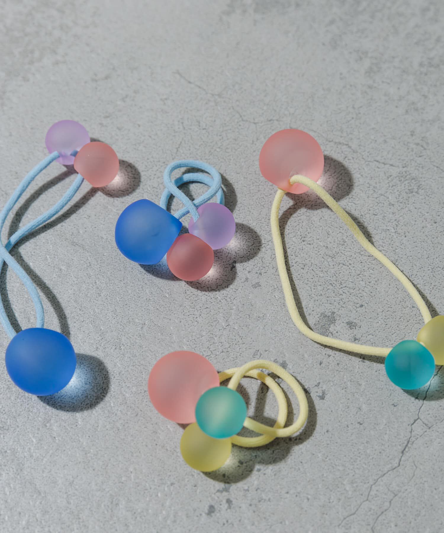 SMELLY「パステルカラー2セットヘアゴム」|ヘアゴム・シュシュ|