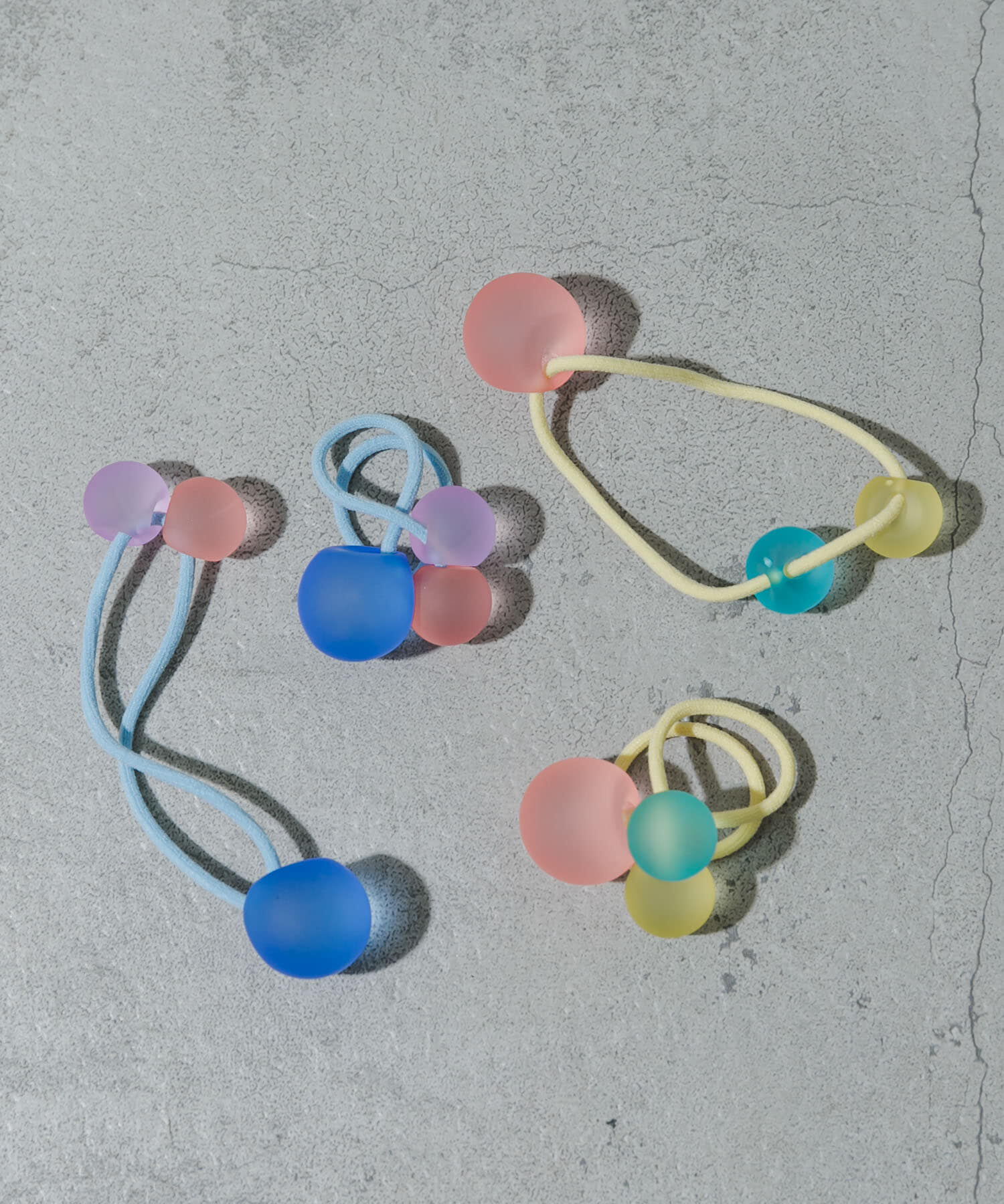 SMELLY「パステルカラー2セットヘアゴム」|ヘアゴム・シュシュ|