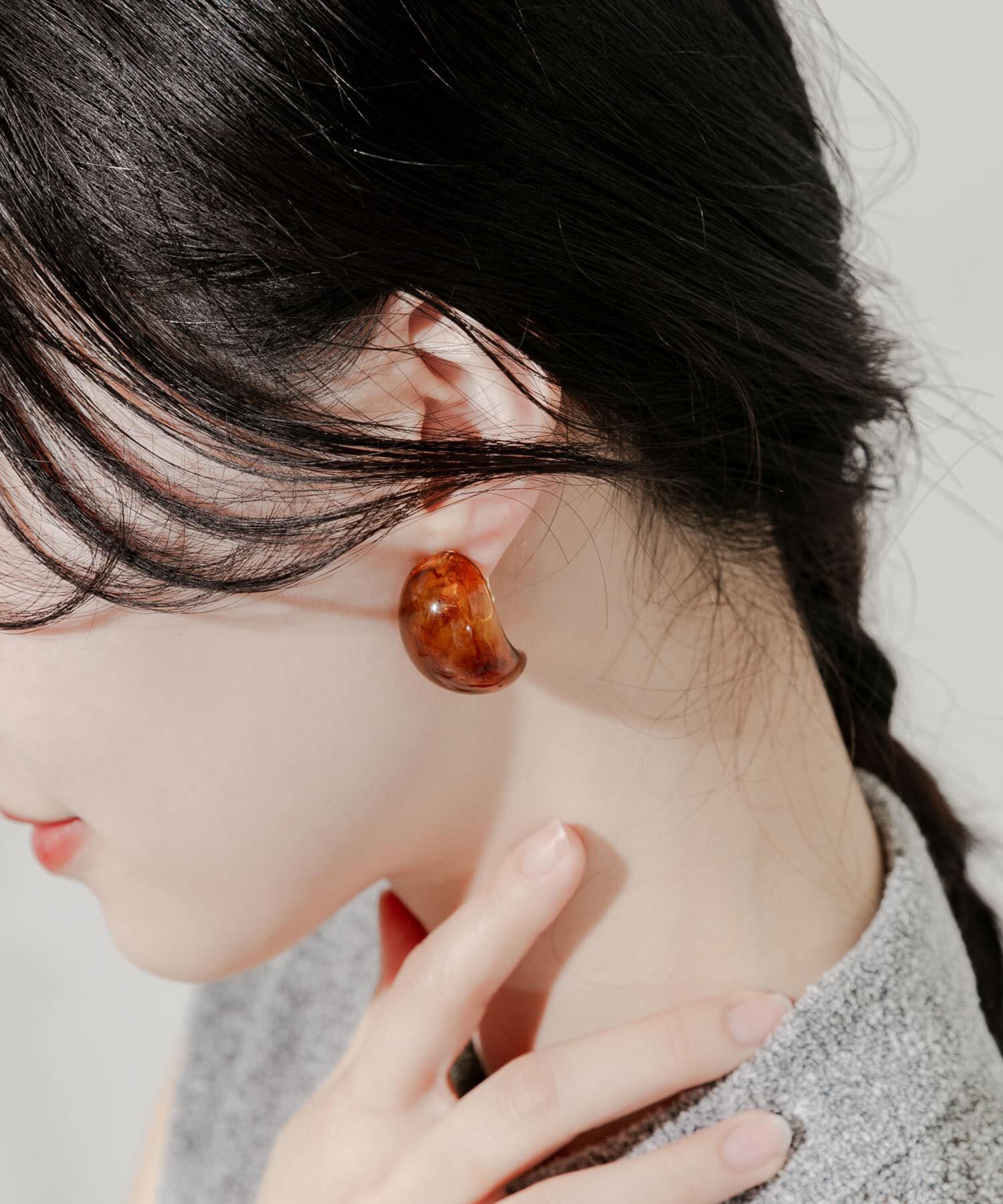 SMELLY「カラーワイドフープイヤリング」|イヤリング|