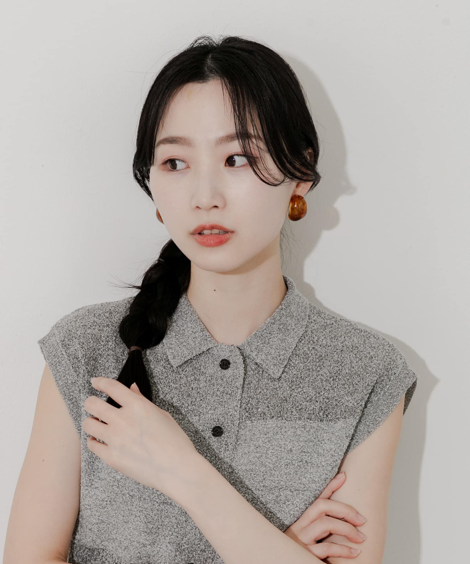 SMELLY「カラーワイドフープイヤリング」|イヤリング|