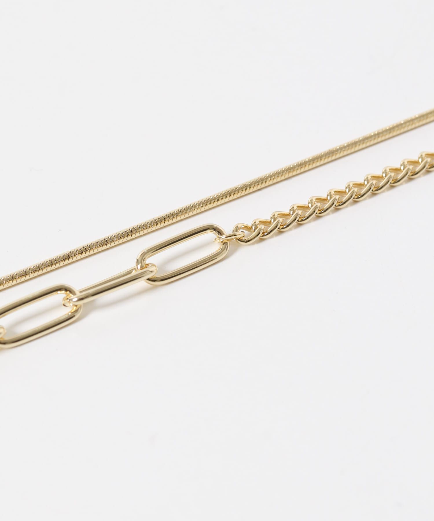 SMELLY「チェーン2レイヤードネックレス」|ネックレス|