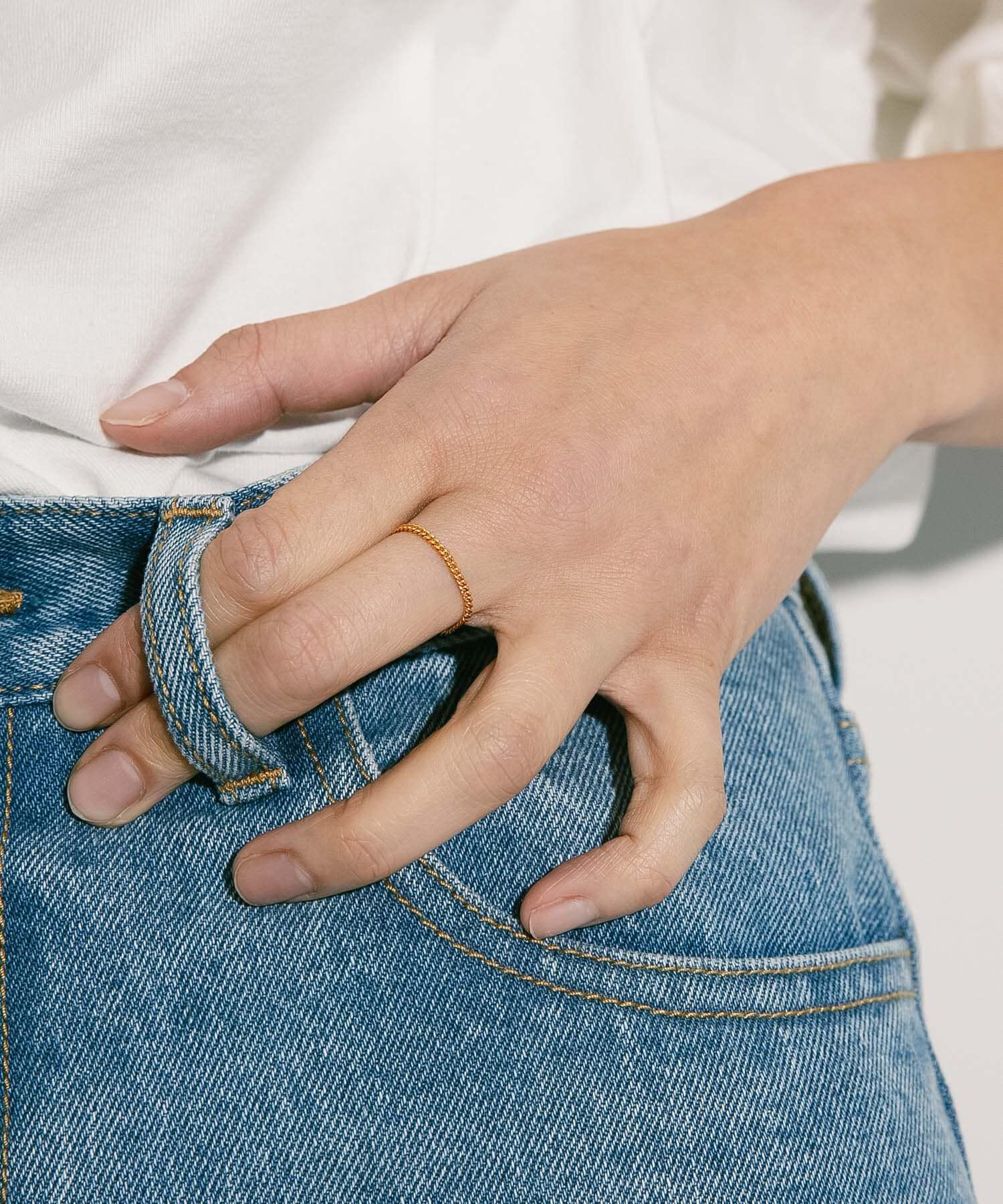 URBAN RESEARCH「decor『デコール』　18K FlatlinkRing」|リング|