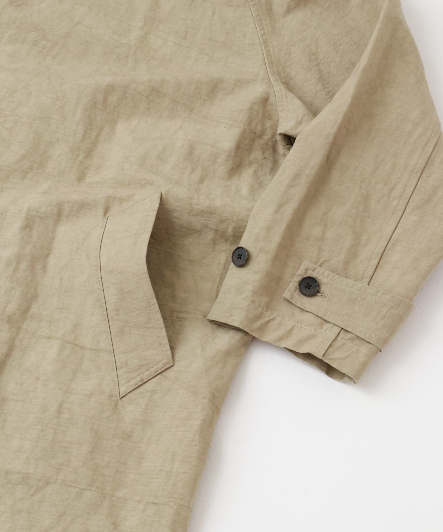 かぐれ「『ユニセックス』コットンリネンオーバートレンチコート」|トレンチコート|