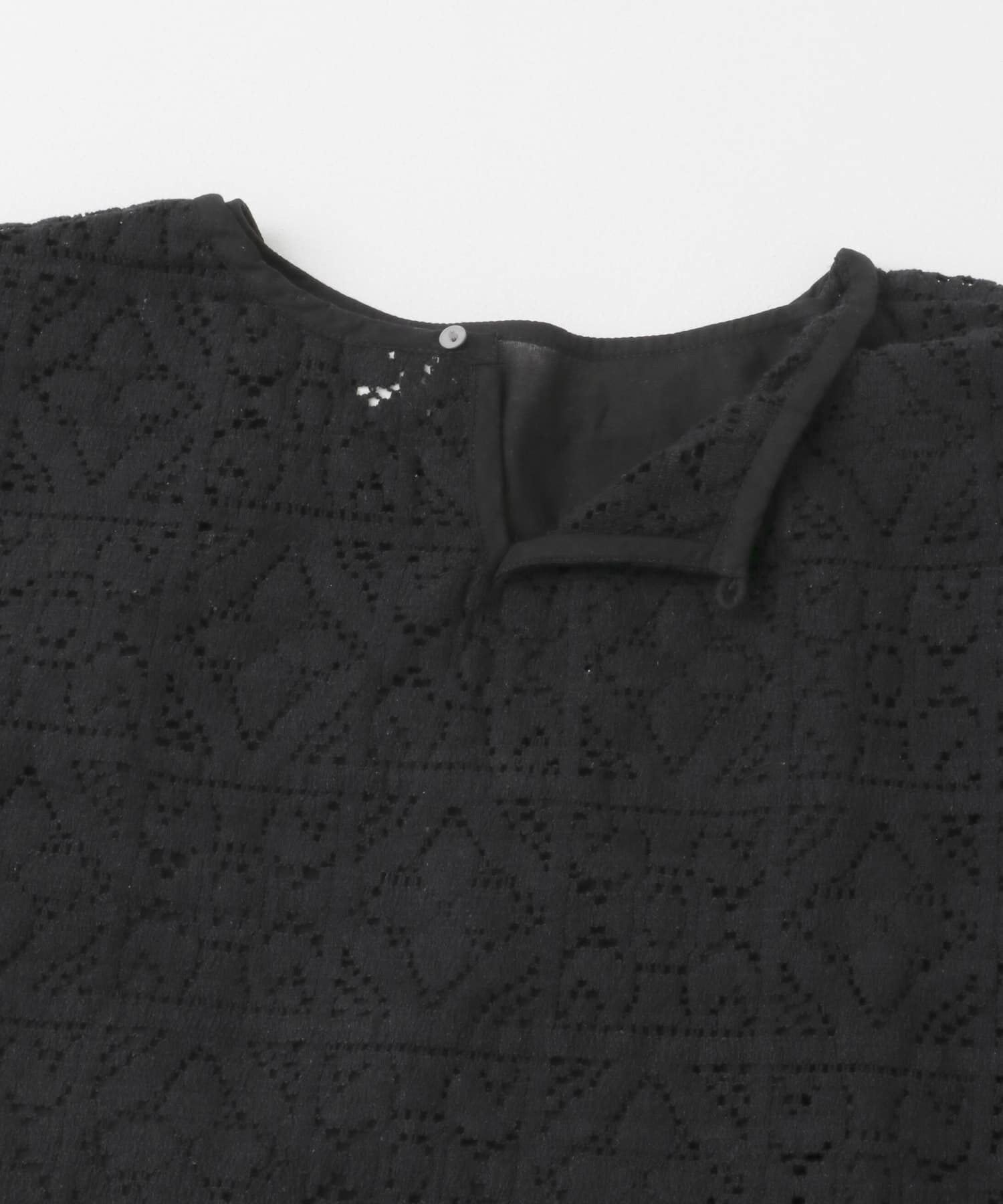 かぐれ「コットンレースポンチョプルオーバー」|Tシャツ・カットソー|