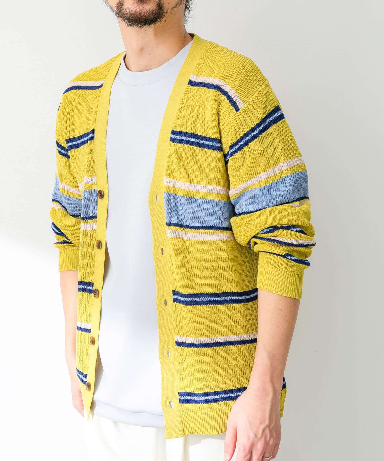 Sonny Label 「マルチボーダーニットカーディガン」|カーディガン|