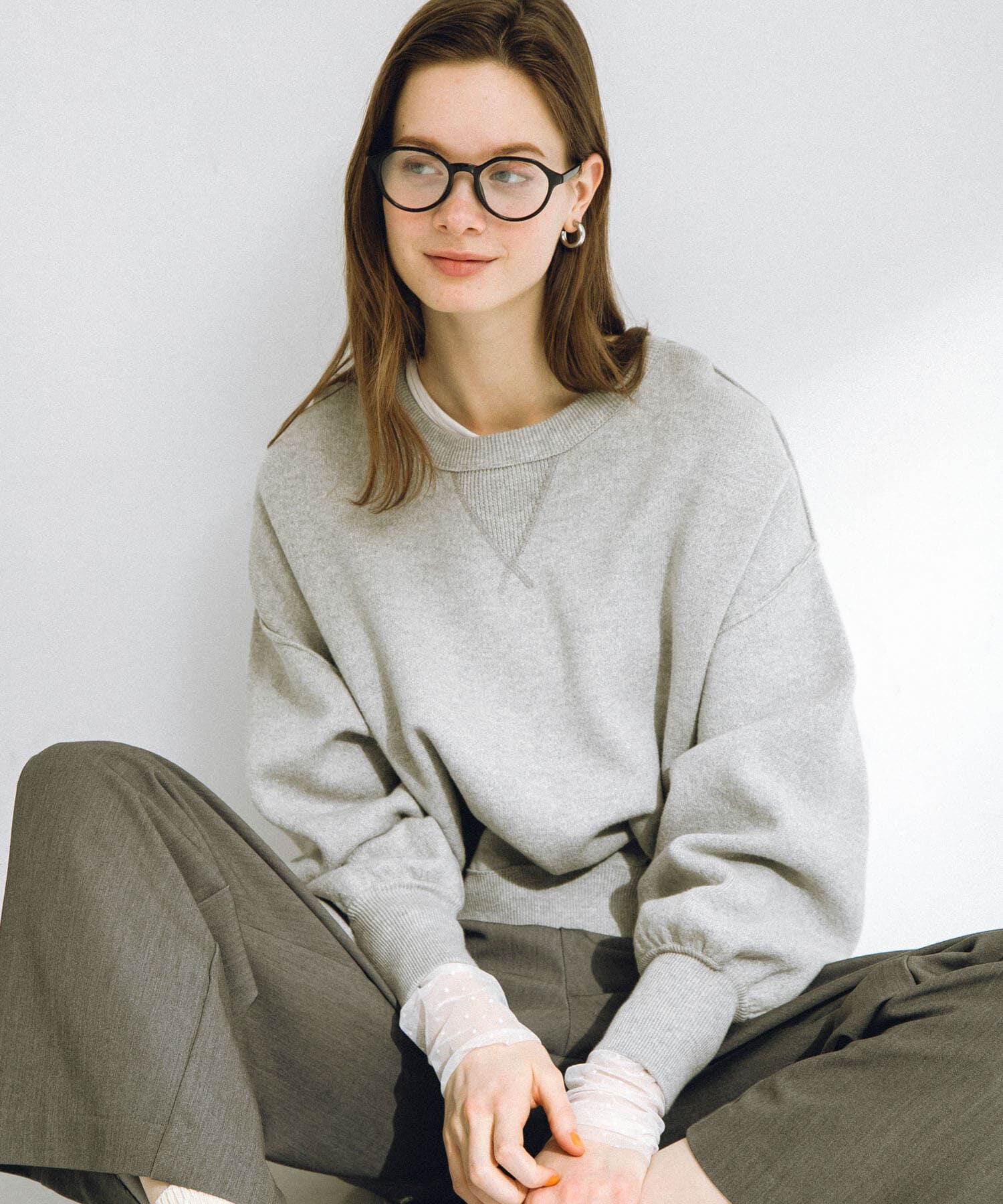 Sonny Label 「チュールスリーブレイヤードロングTシャツ」|Tシャツ・カットソー|