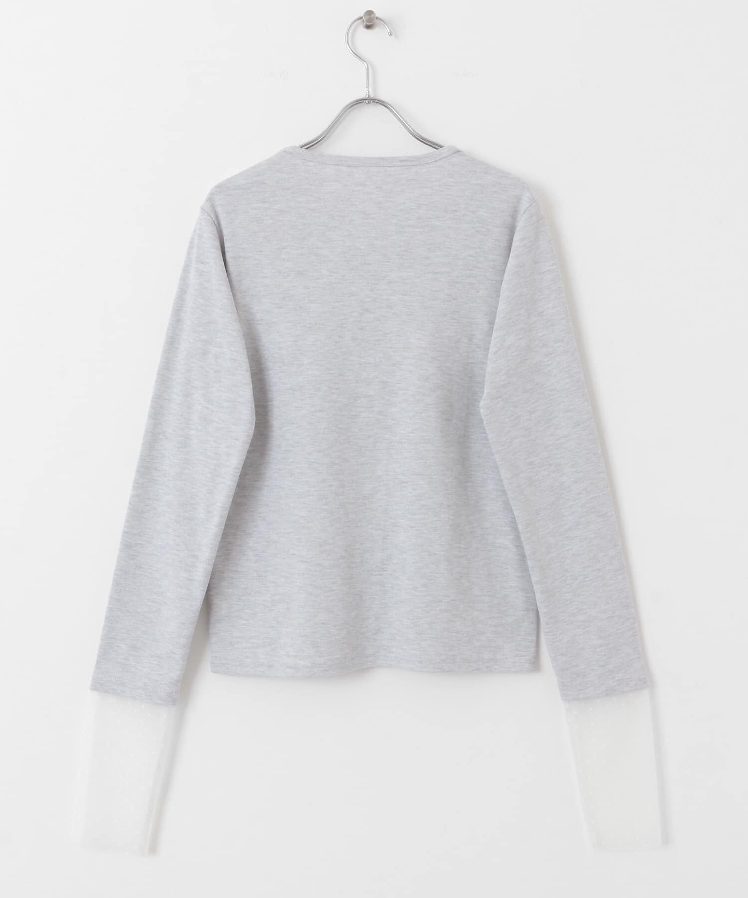 Sonny Label 「チュールスリーブレイヤードロングTシャツ」|Tシャツ・カットソー|