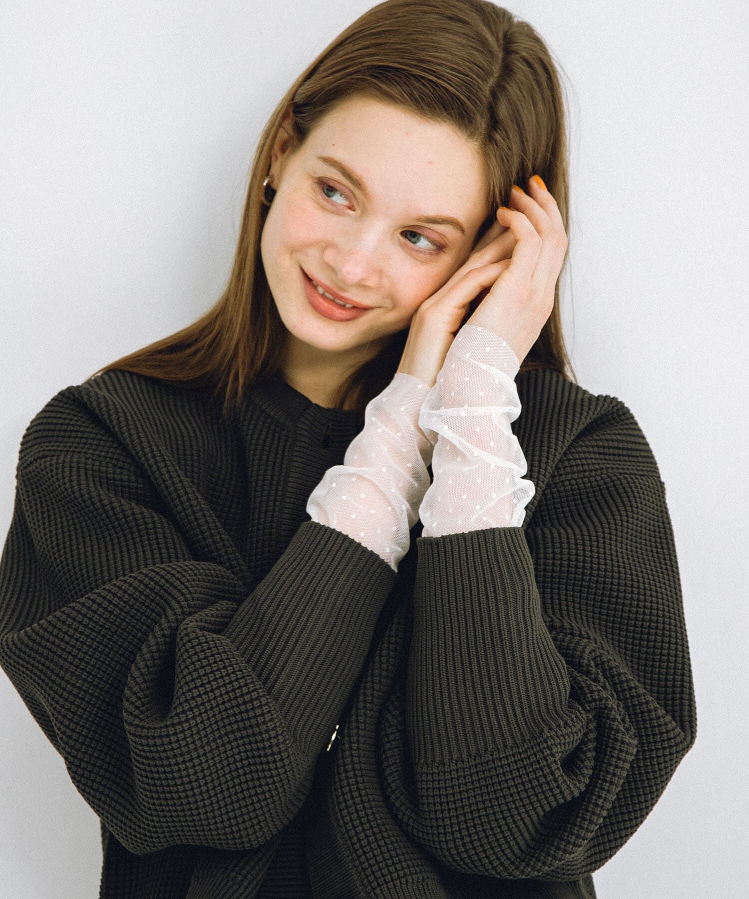 Sonny Label 「チュールスリーブレイヤードロングTシャツ」|Tシャツ・カットソー|