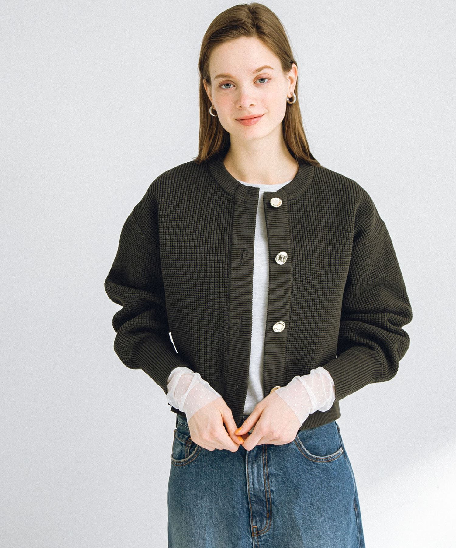 Sonny Label 「チュールスリーブレイヤードロングTシャツ」|Tシャツ・カットソー|