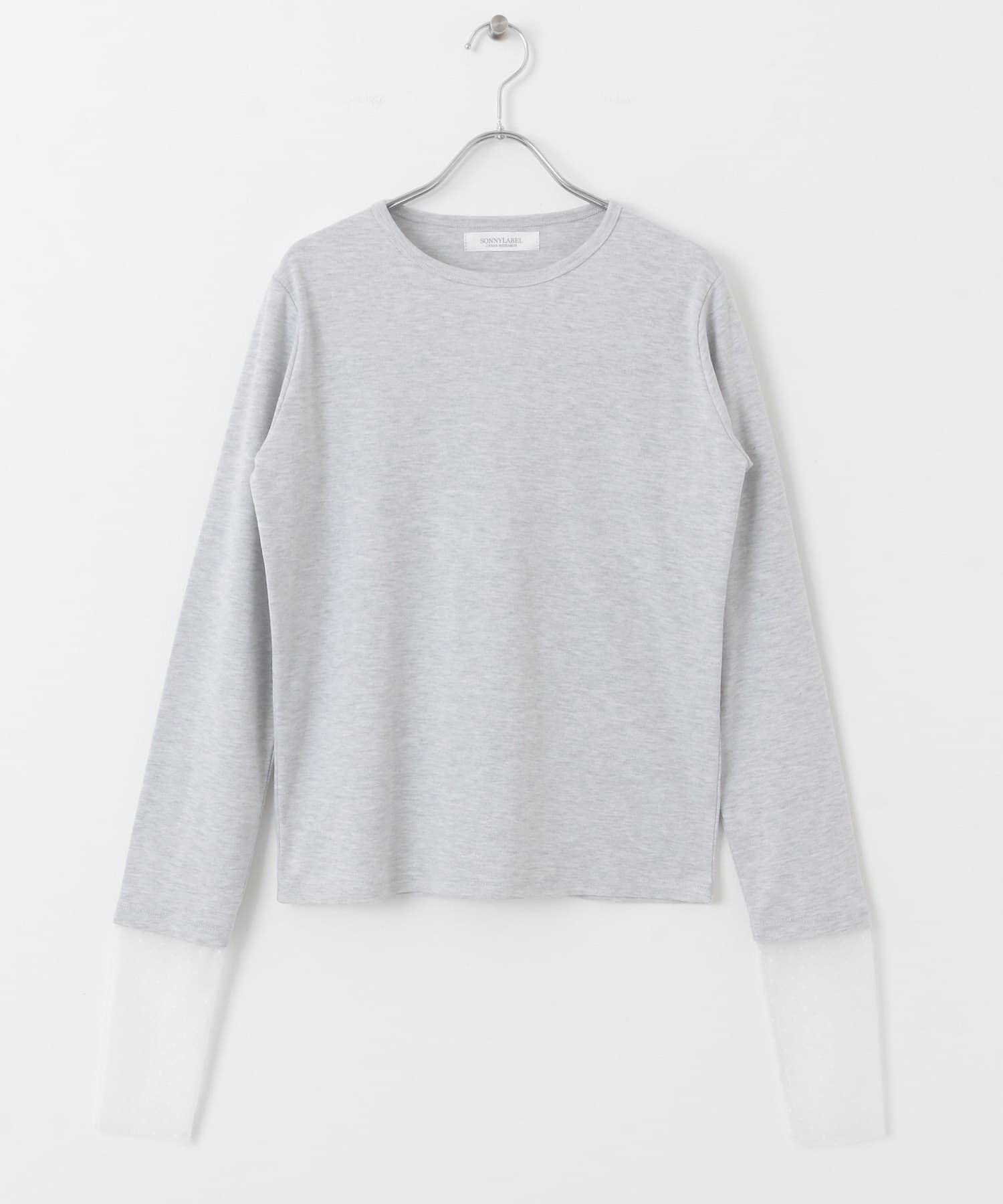 Sonny Label 「チュールスリーブレイヤードロングTシャツ」|Tシャツ・カットソー|