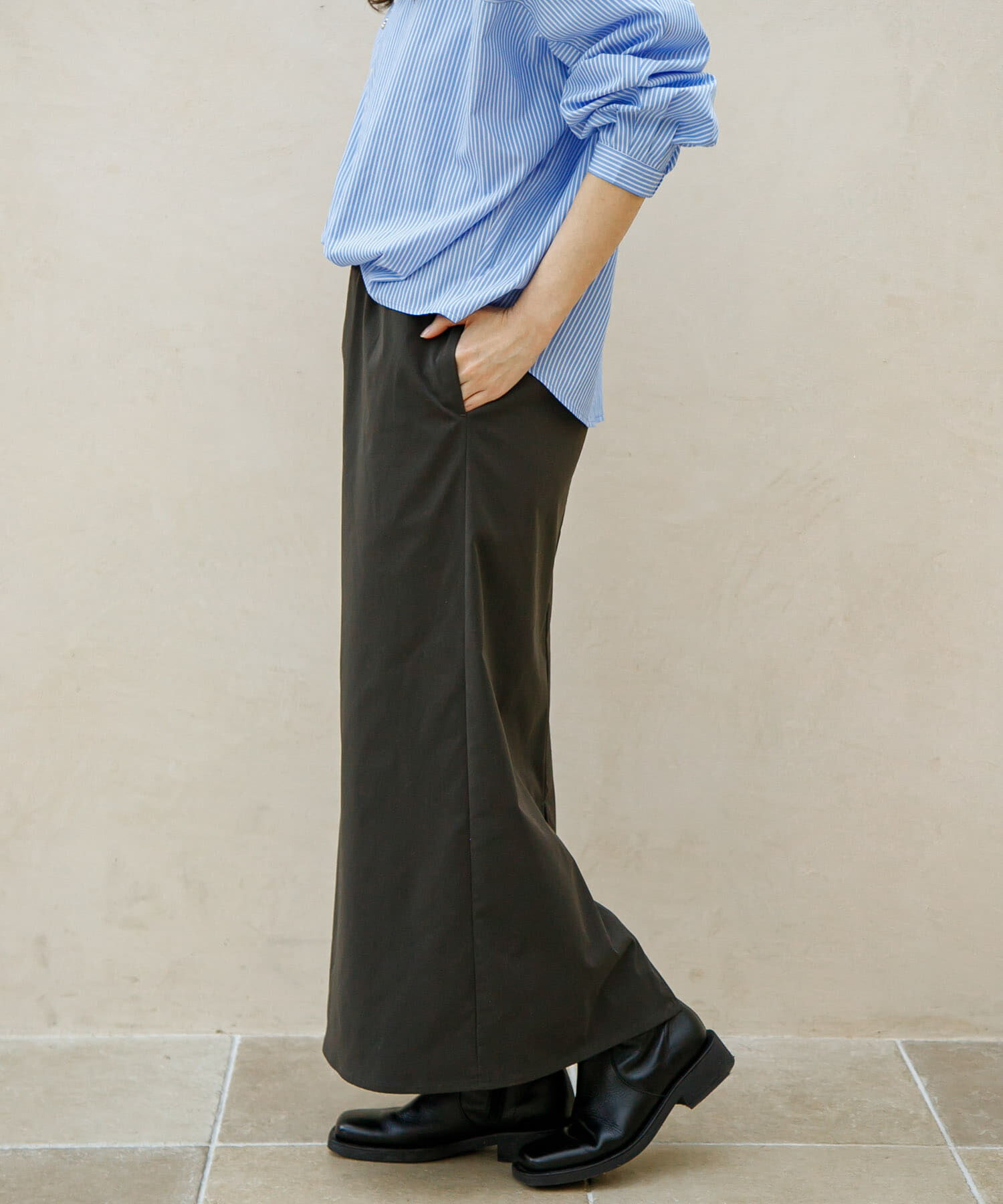 Sonny Label 「ドットアソートストレートスカート」|スカート|チャコールグレー