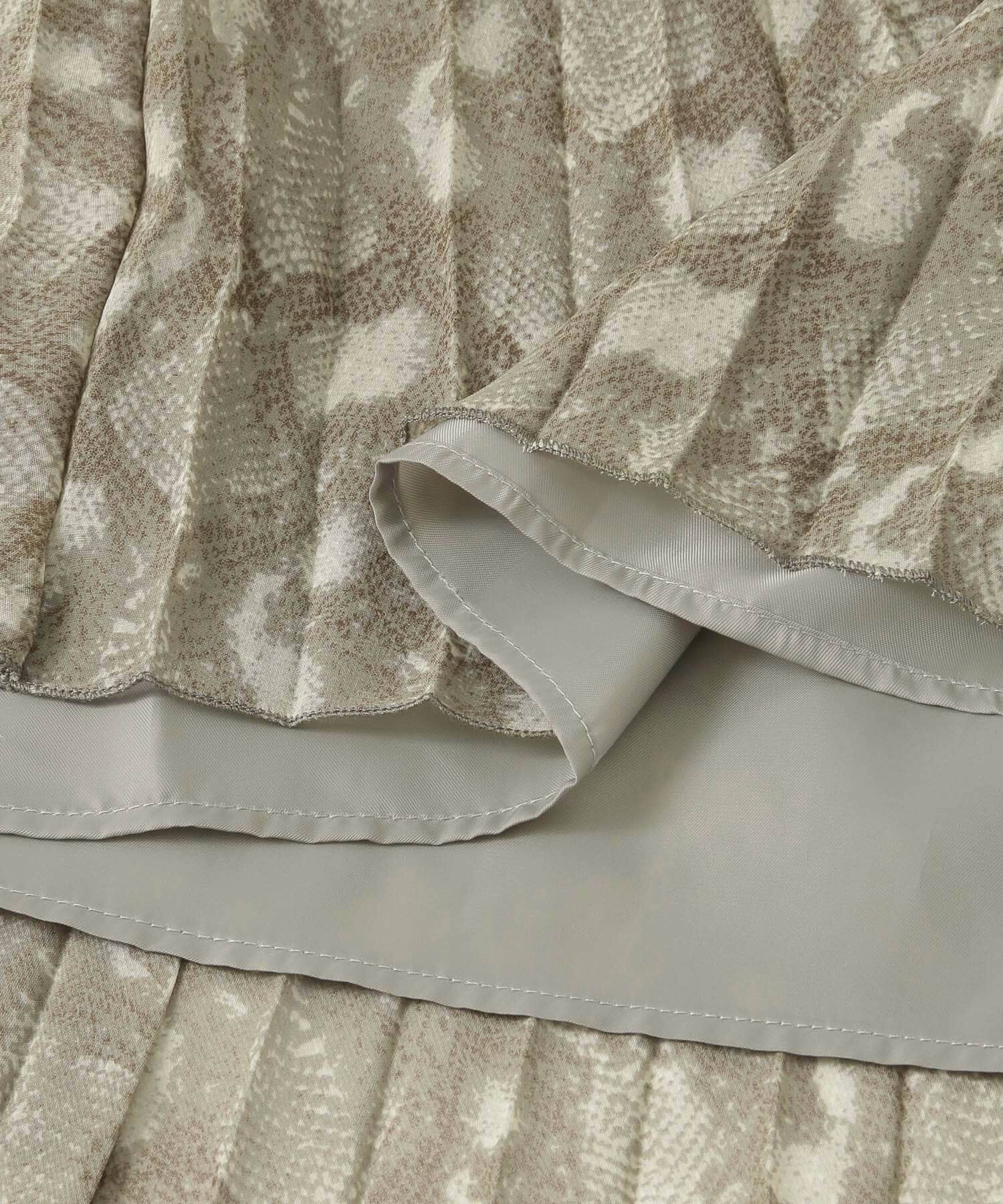 URBAN RESEARCH ROSSO「スネークプリントプリーツスカート&there4;」|スカート|