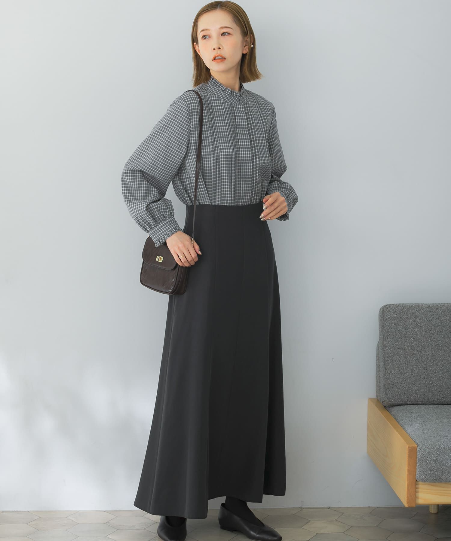 URBAN RESEARCH ROSSO「ハイウエストナローフレアスカート」|スカート|