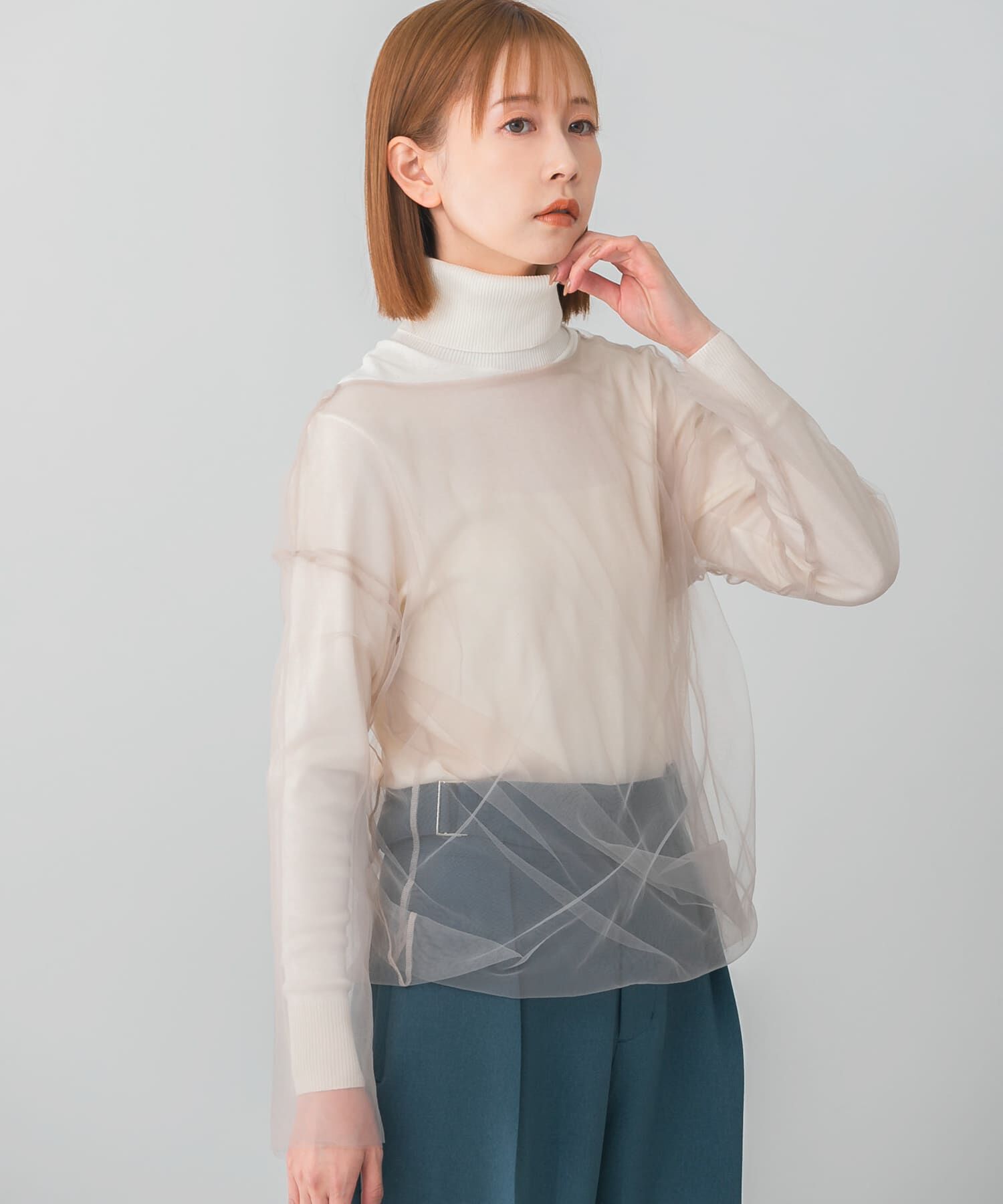 URBAN RESEARCH ROSSO「レイヤードチュールブラウス」|その他|