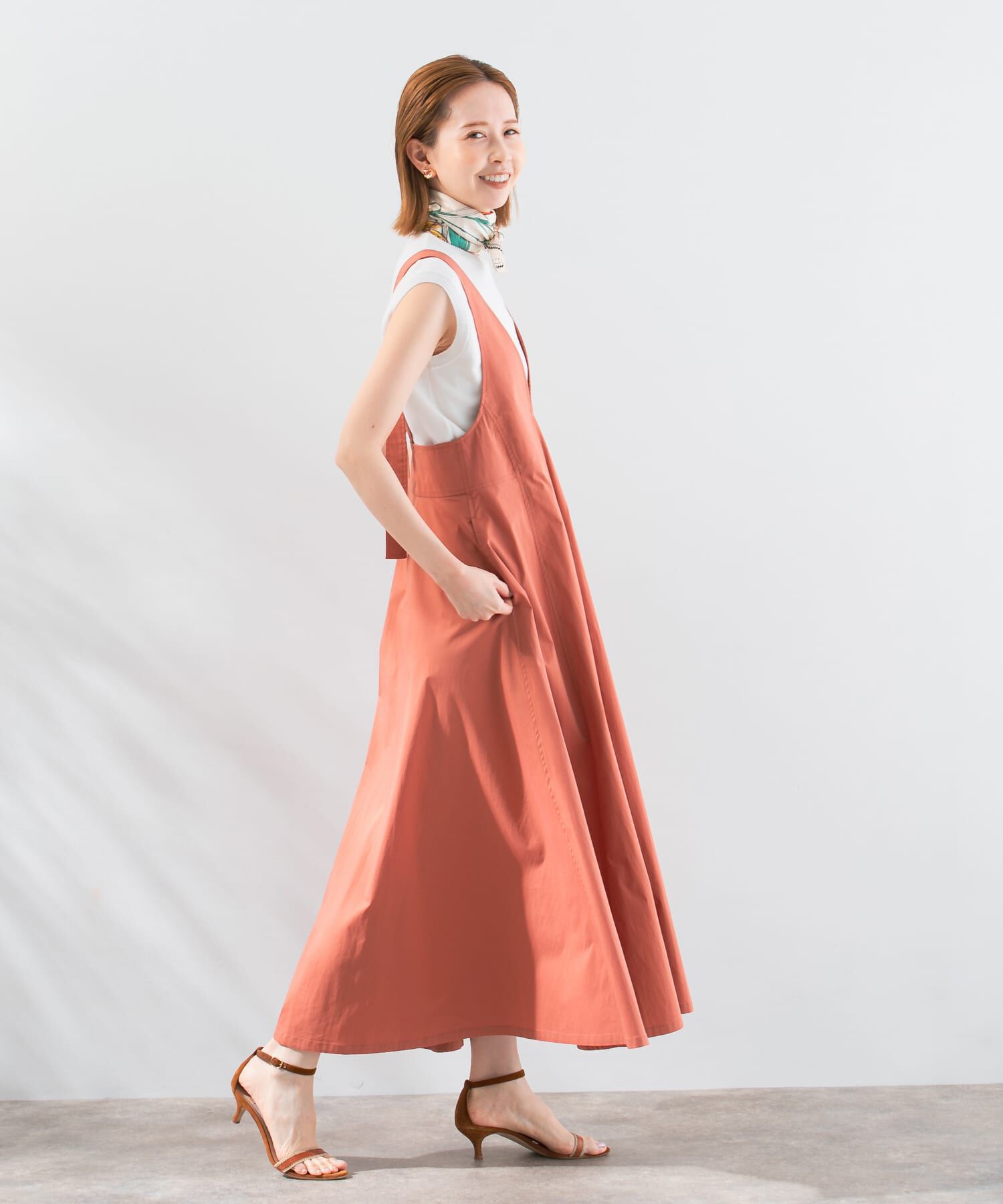 URBAN RESEARCH ROSSO「Vネックジャンパードレス」|ワンピース|