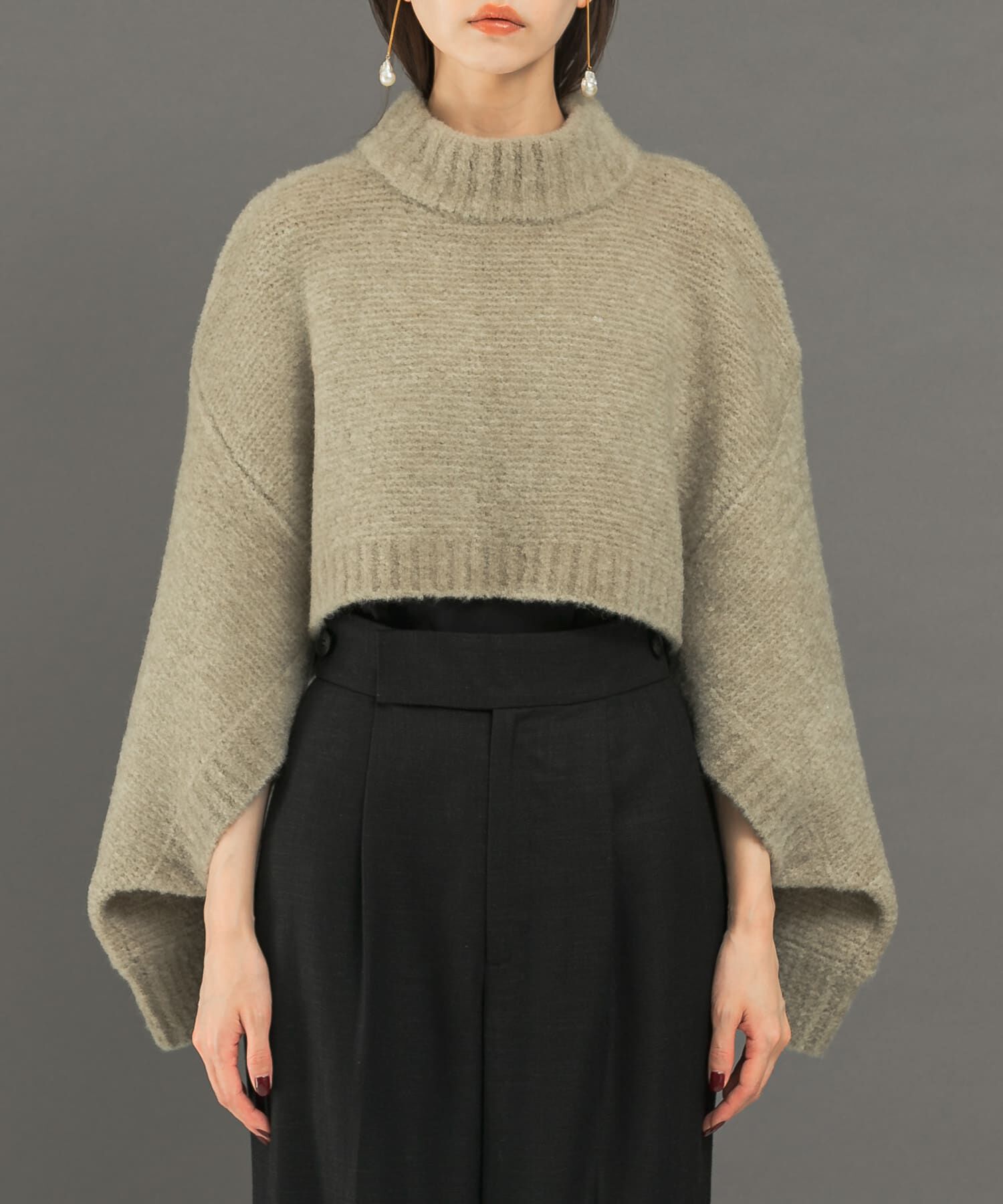 URBAN RESEARCH ROSSO「クロップドマルチウェイニット」|ニット・セーター|