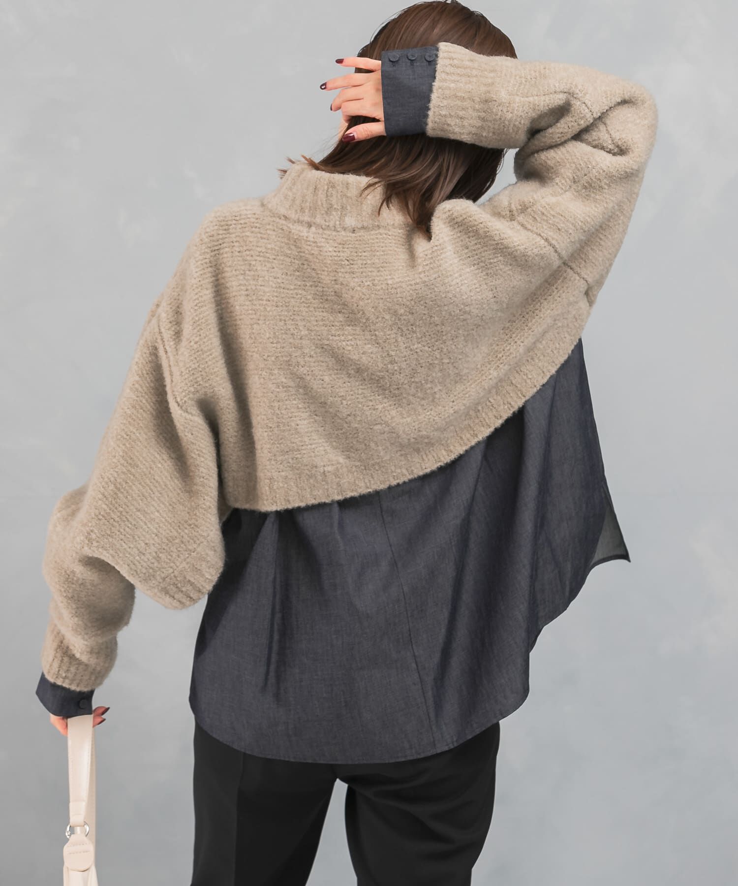 URBAN RESEARCH ROSSO「クロップドマルチウェイニット」|ニット・セーター|