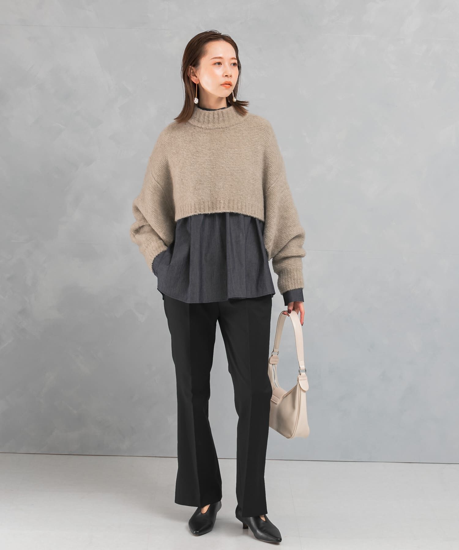 URBAN RESEARCH ROSSO「クロップドマルチウェイニット」|ニット・セーター|