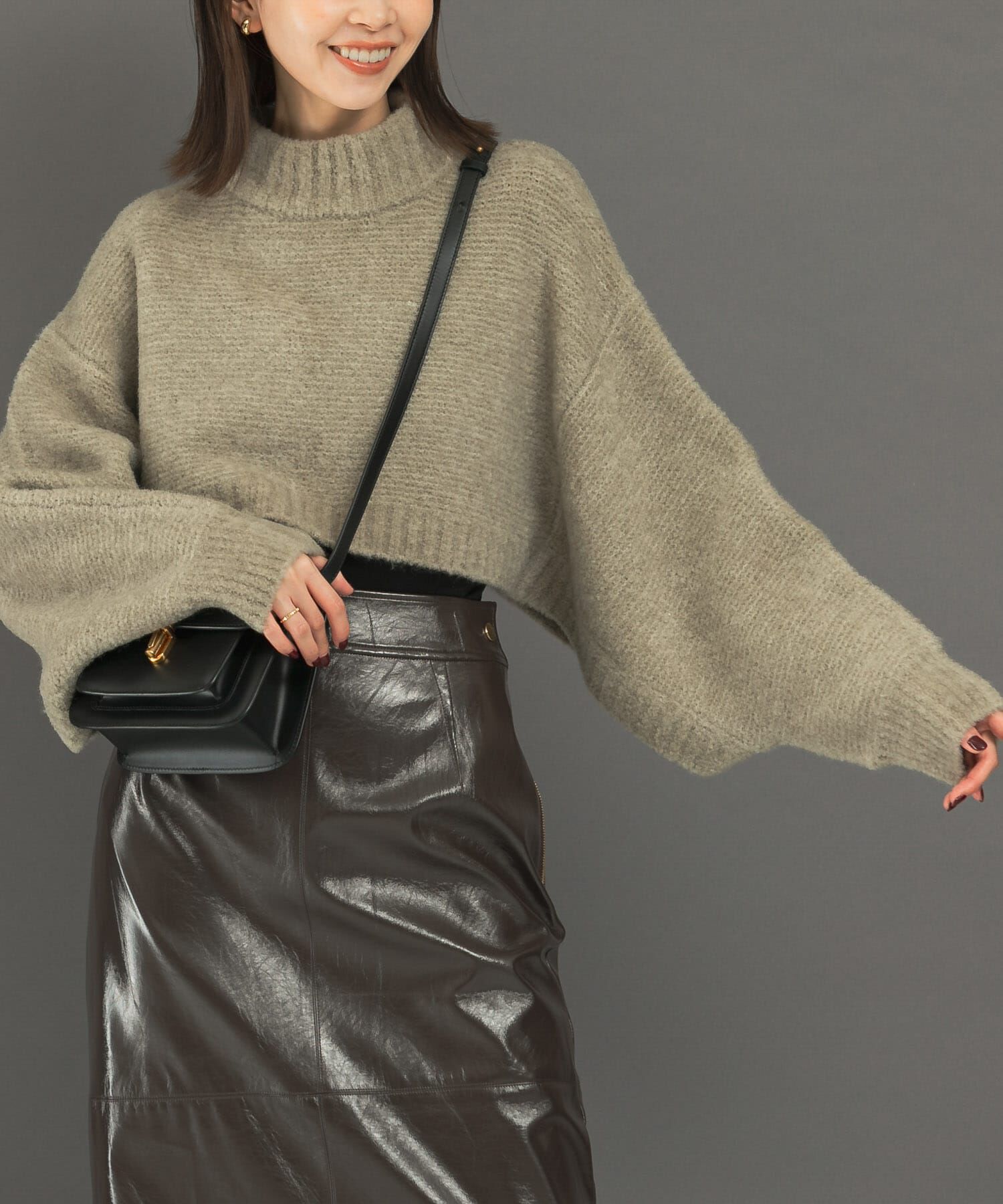 URBAN RESEARCH ROSSO「クロップドマルチウェイニット」|ニット・セーター|