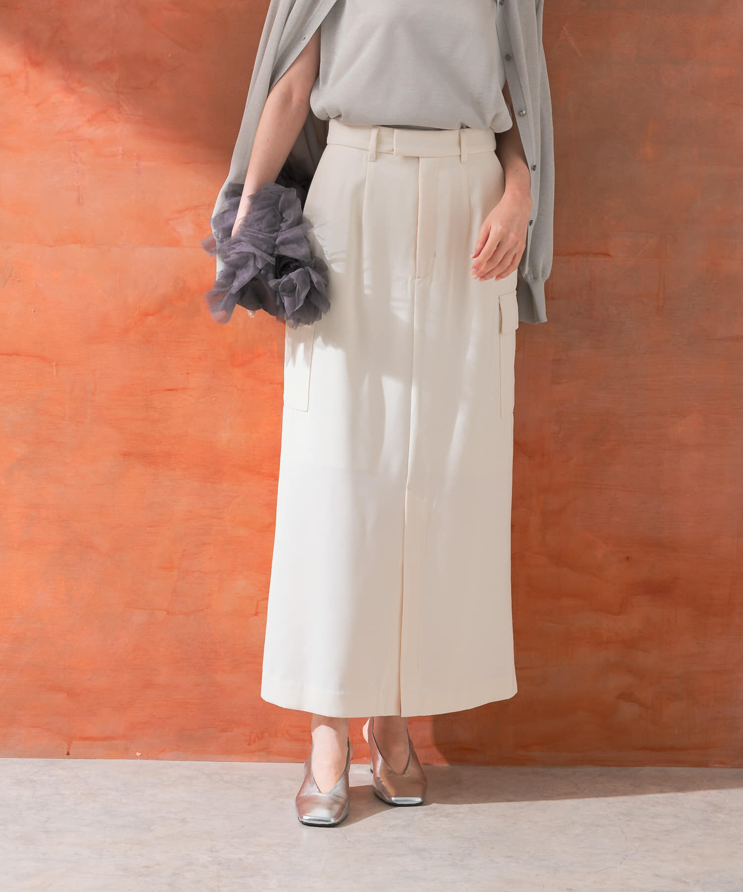 URBAN RESEARCH ROSSO「ストレートカーゴスカート」|スカート|