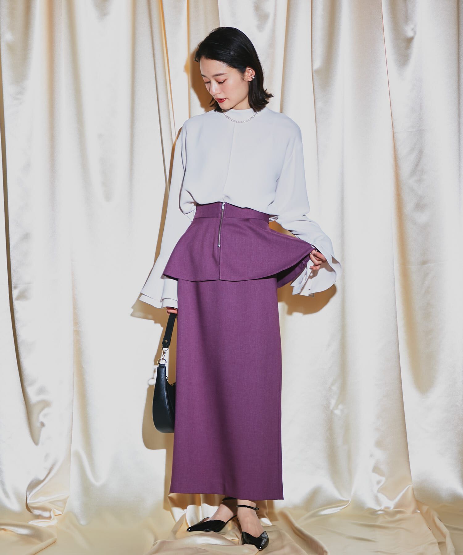 URBAN RESEARCH ROSSO「ペプラムデザインスカート」|スカート|