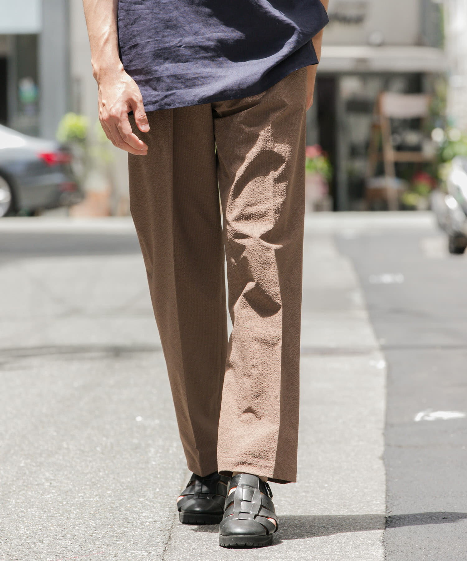 URBAN RESEARCH ROSSO「『WEB限定』『ｾｯﾄｱｯﾌﾟ対応/XLｻｲｽﾞ』ｼｱｻｯｶｰﾘﾗｯｸｽﾃ 」|その他|モカ