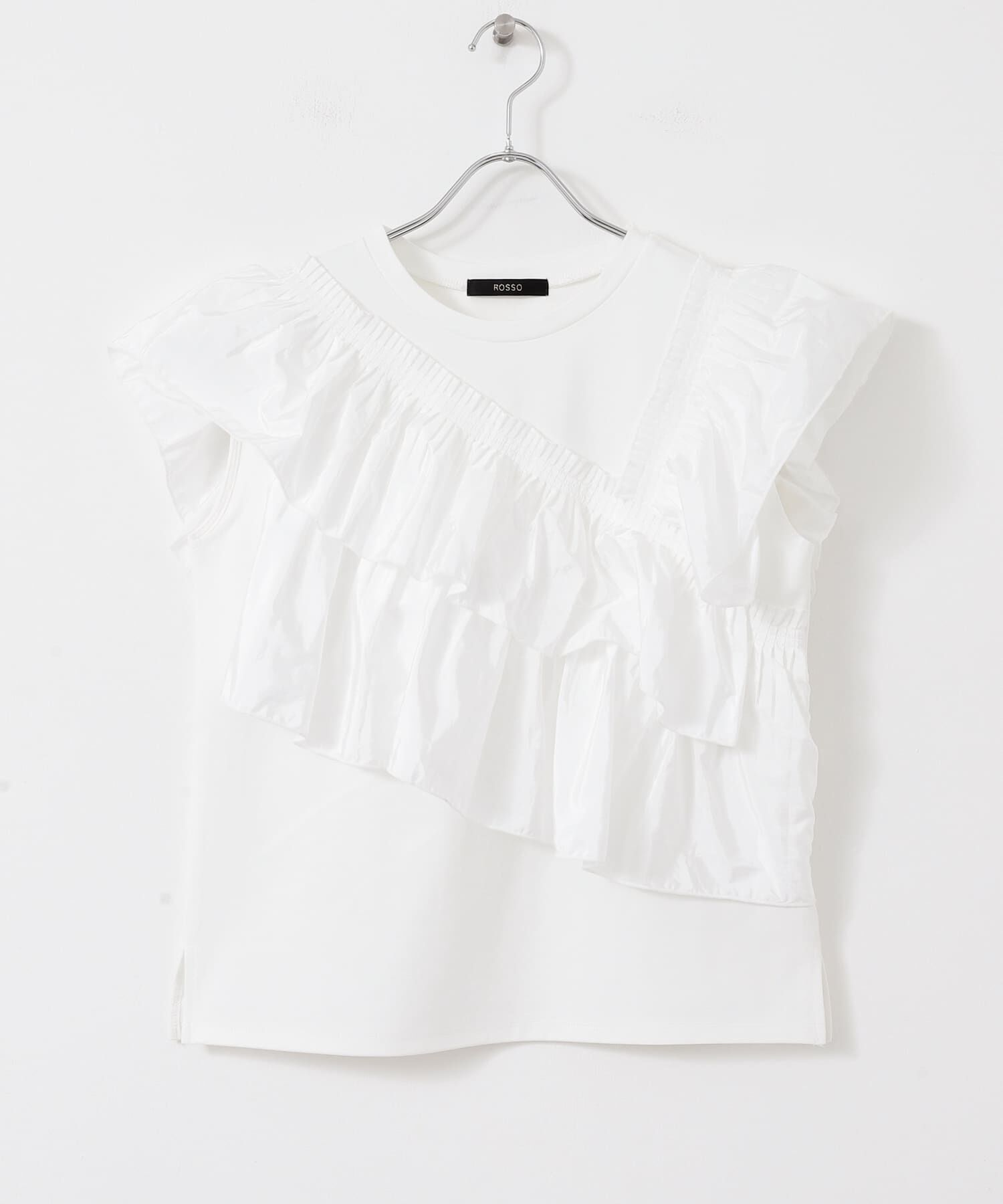 URBAN RESEARCH ROSSO「プリーツフリルデザインプルオーバー」|Tシャツ・カットソー|