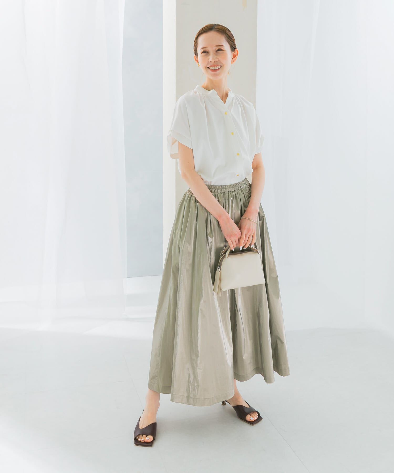 URBAN RESEARCH ROSSO「汗染防止デザインカットブラウス」|シャツ・ブラウス|