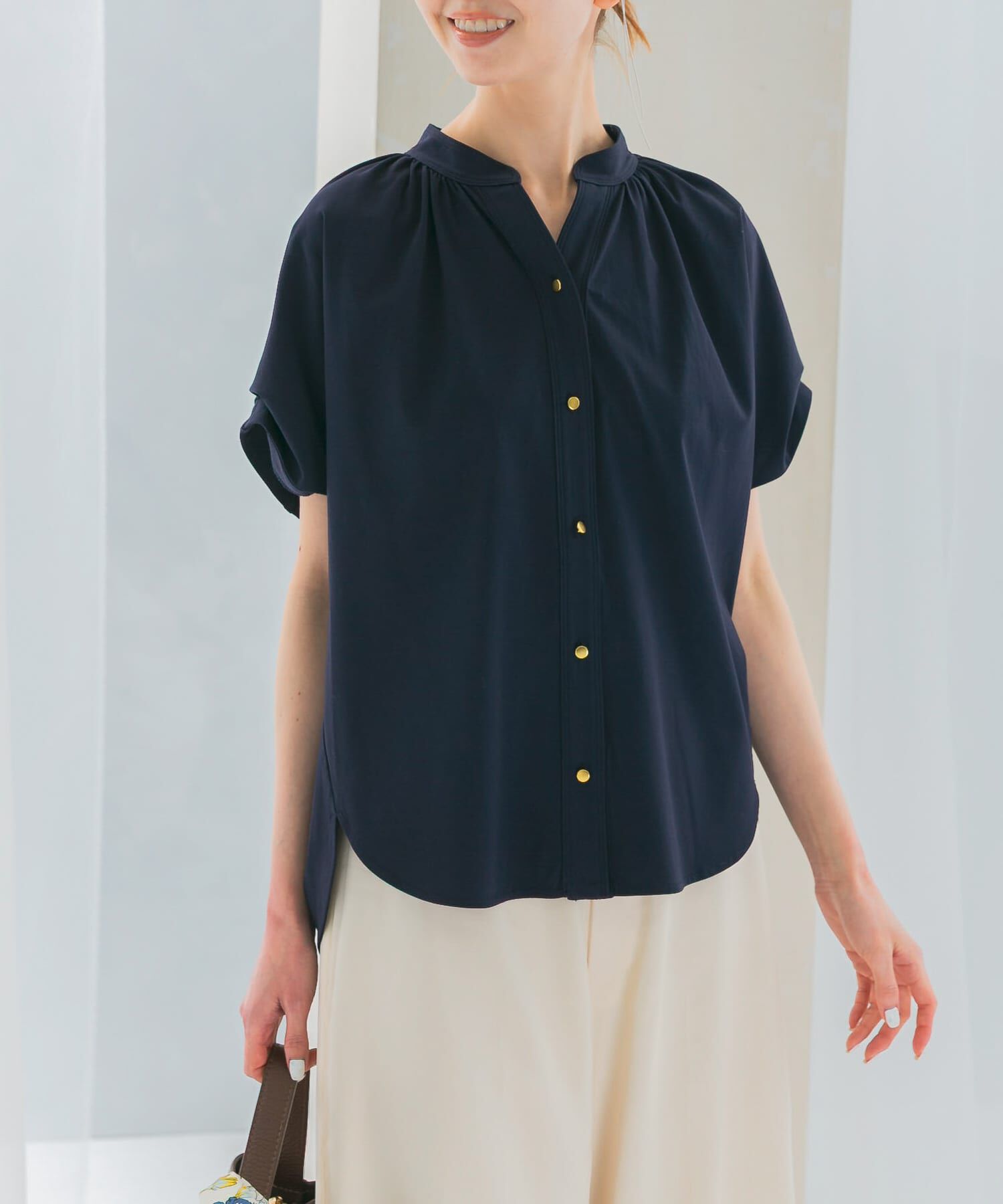 URBAN RESEARCH ROSSO「汗染防止デザインカットブラウス」|シャツ・ブラウス|