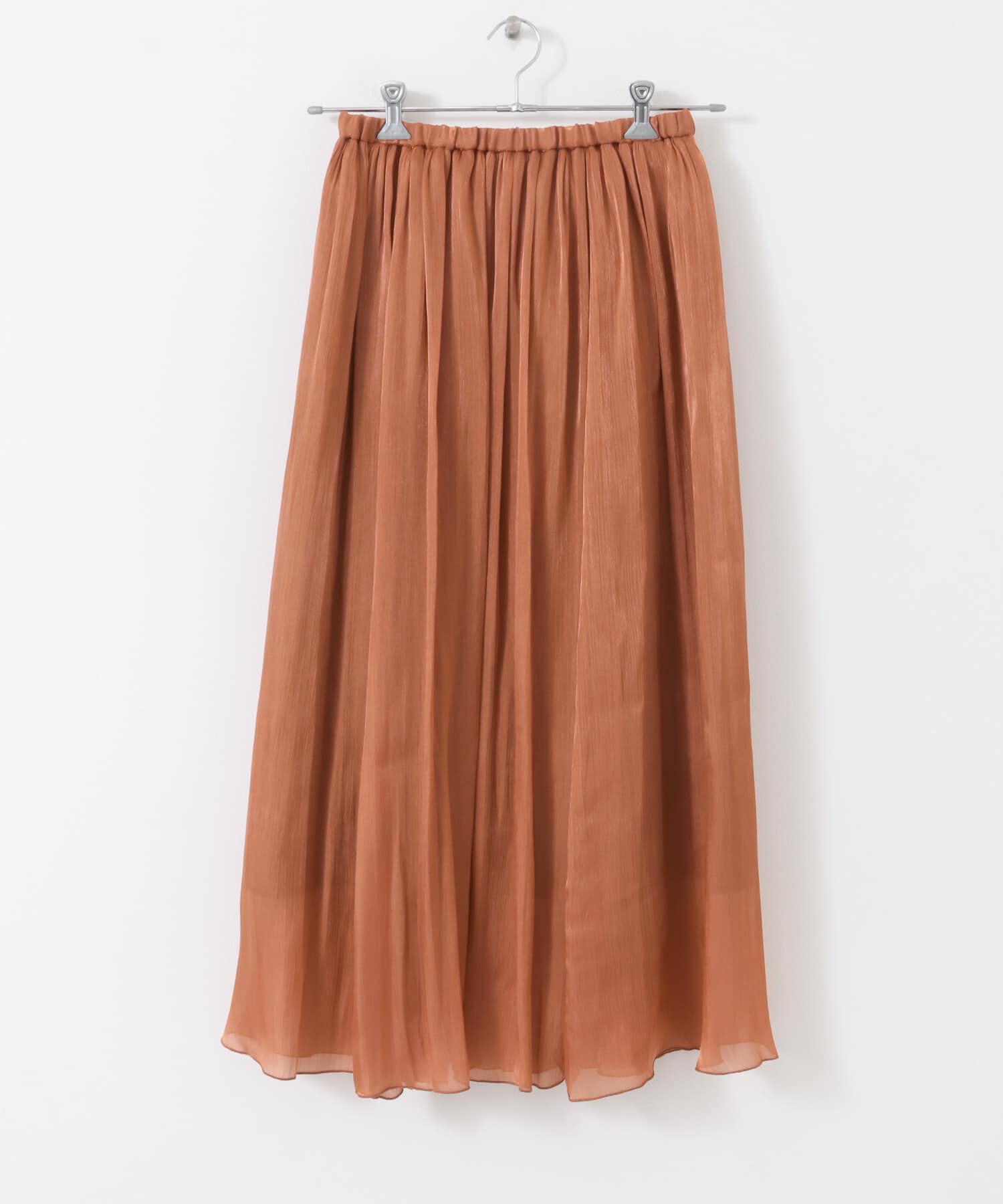 URBAN RESEARCH ROSSO「グロッシーギャザーフレアスカート」|スカート|