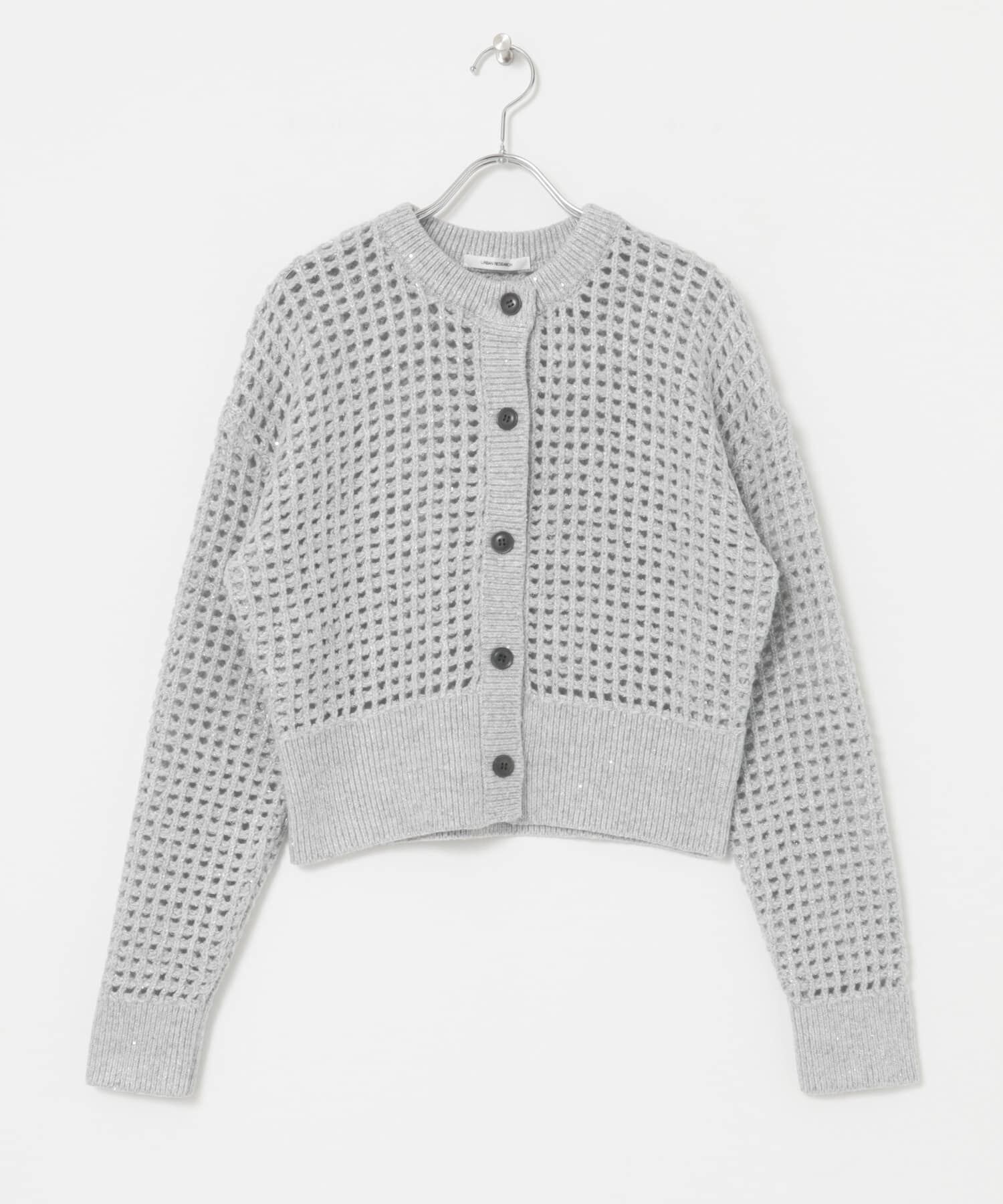 URBAN RESEARCH「スパンコールメッシュニットカーディガン」|カーディガン|