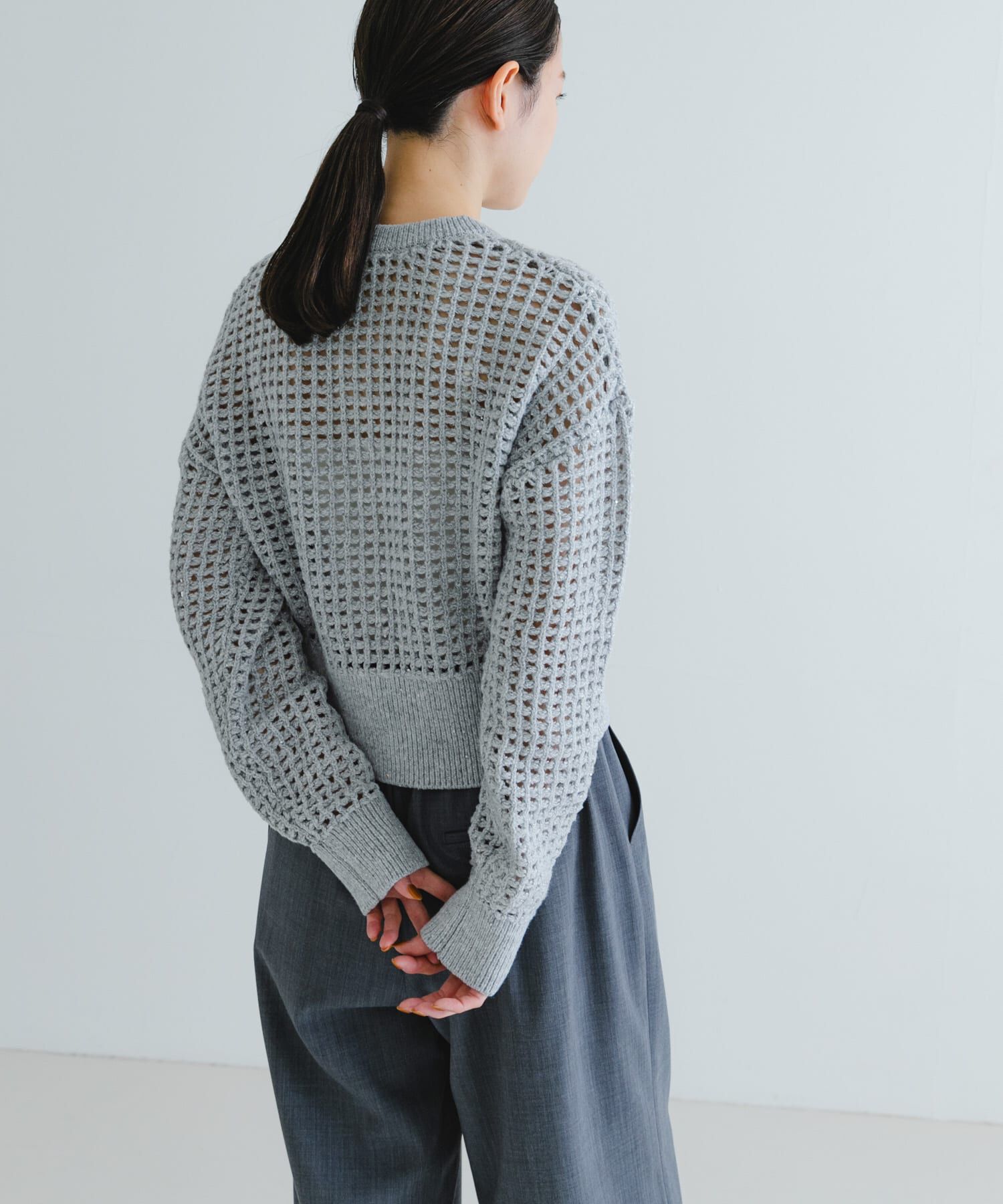 URBAN RESEARCH「スパンコールメッシュニットカーディガン」|カーディガン|