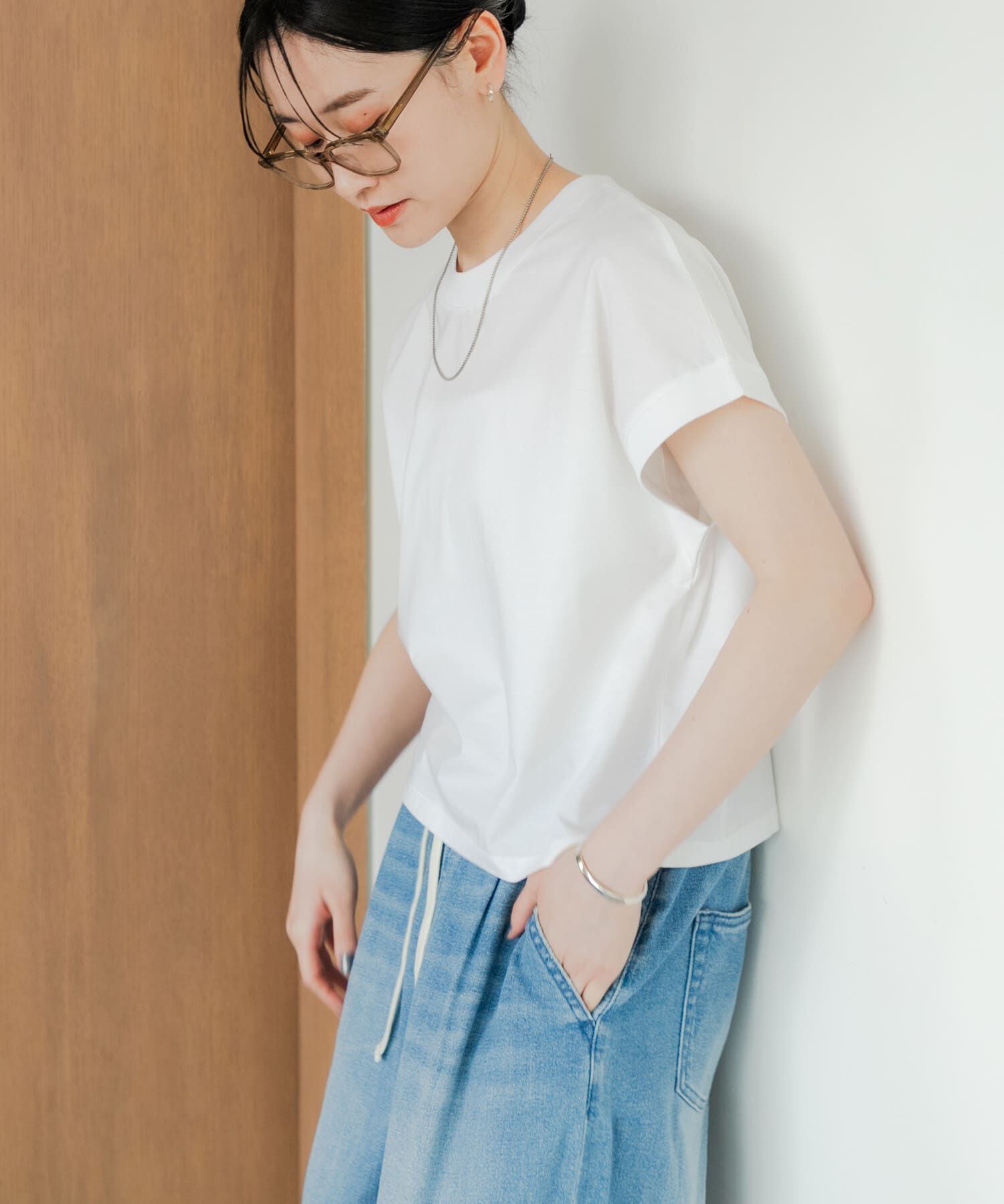 URBAN RESEARCH「スーピマコットンフレンチスリーブカットソー」|Tシャツ・カットソー|